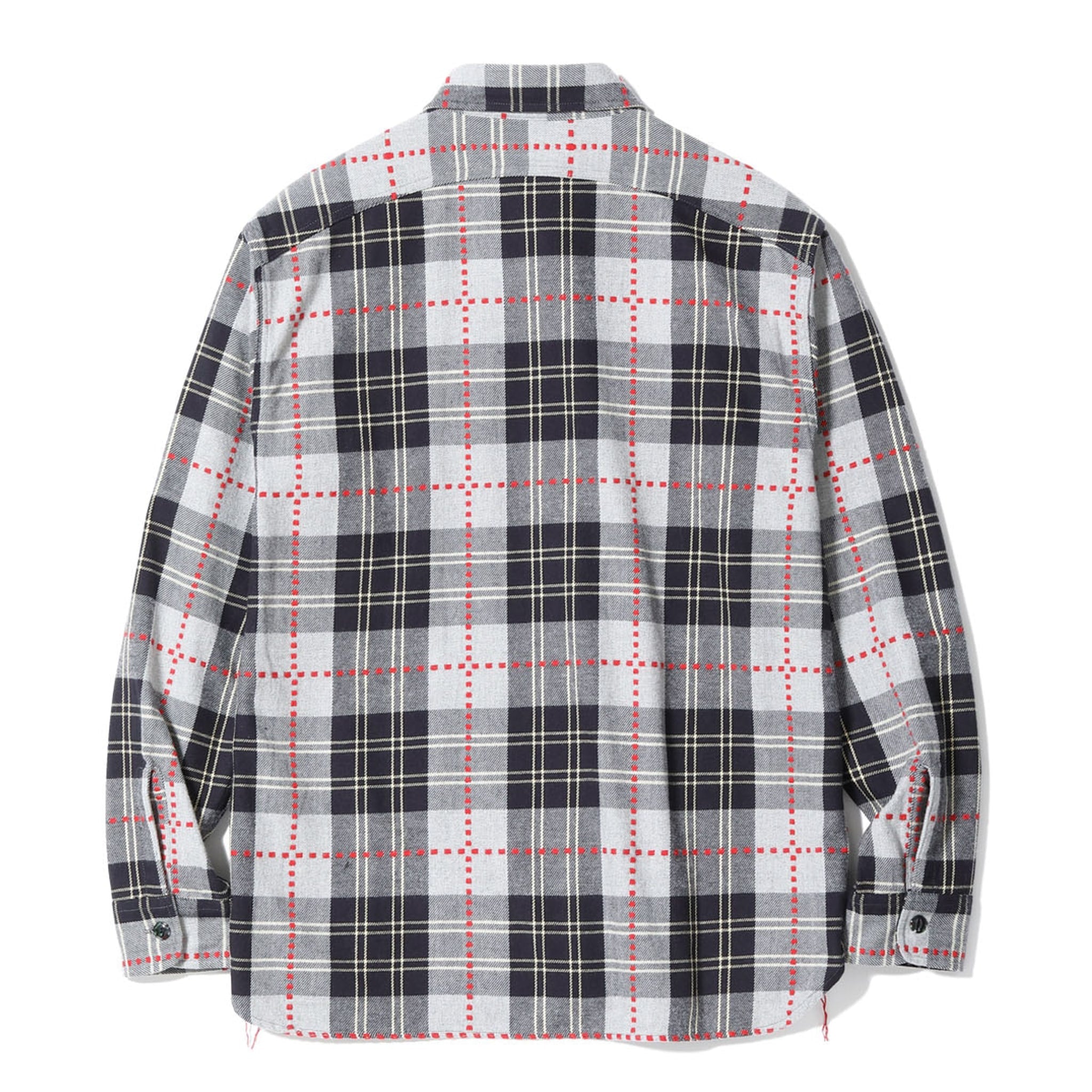 SC29583 Fiction Romance Dobby Check Work Shirt - Grey