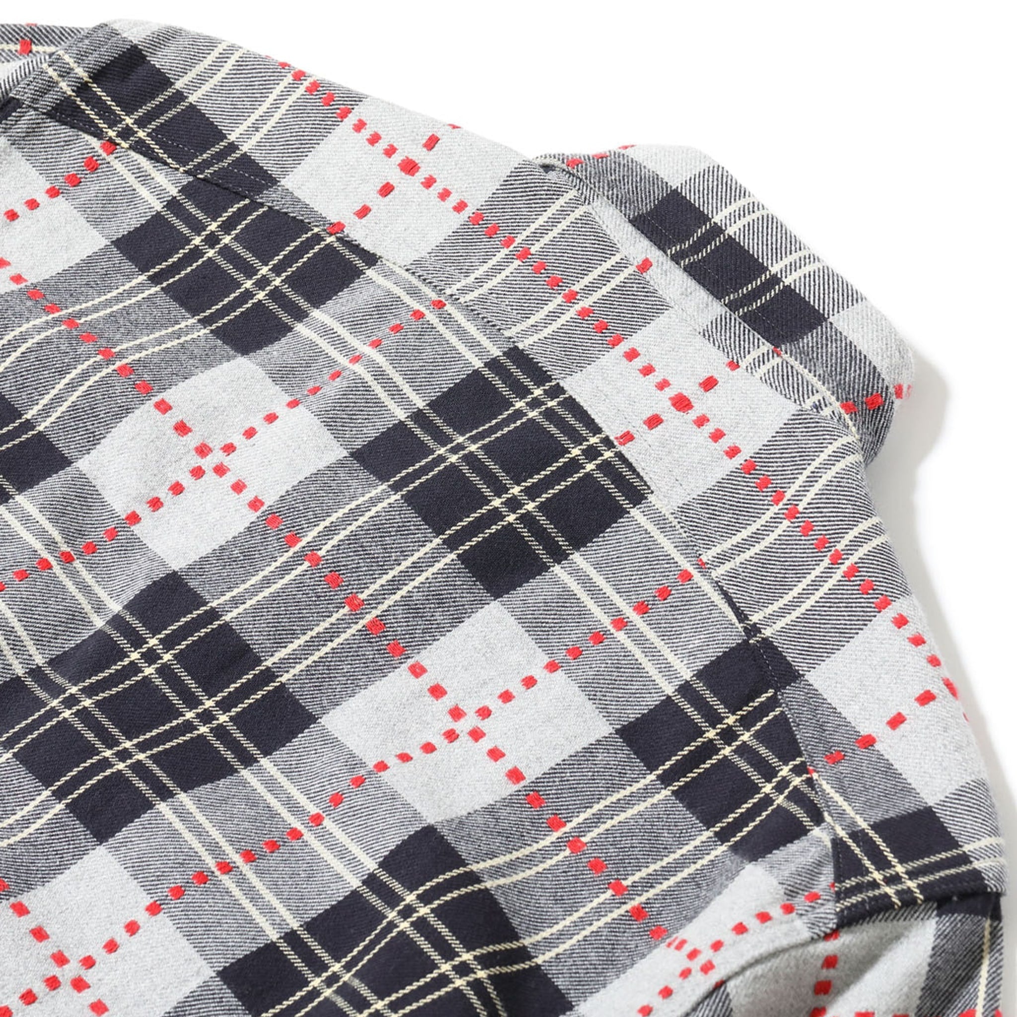 SC29583 Fiction Romance Dobby Check Work Shirt - Grey