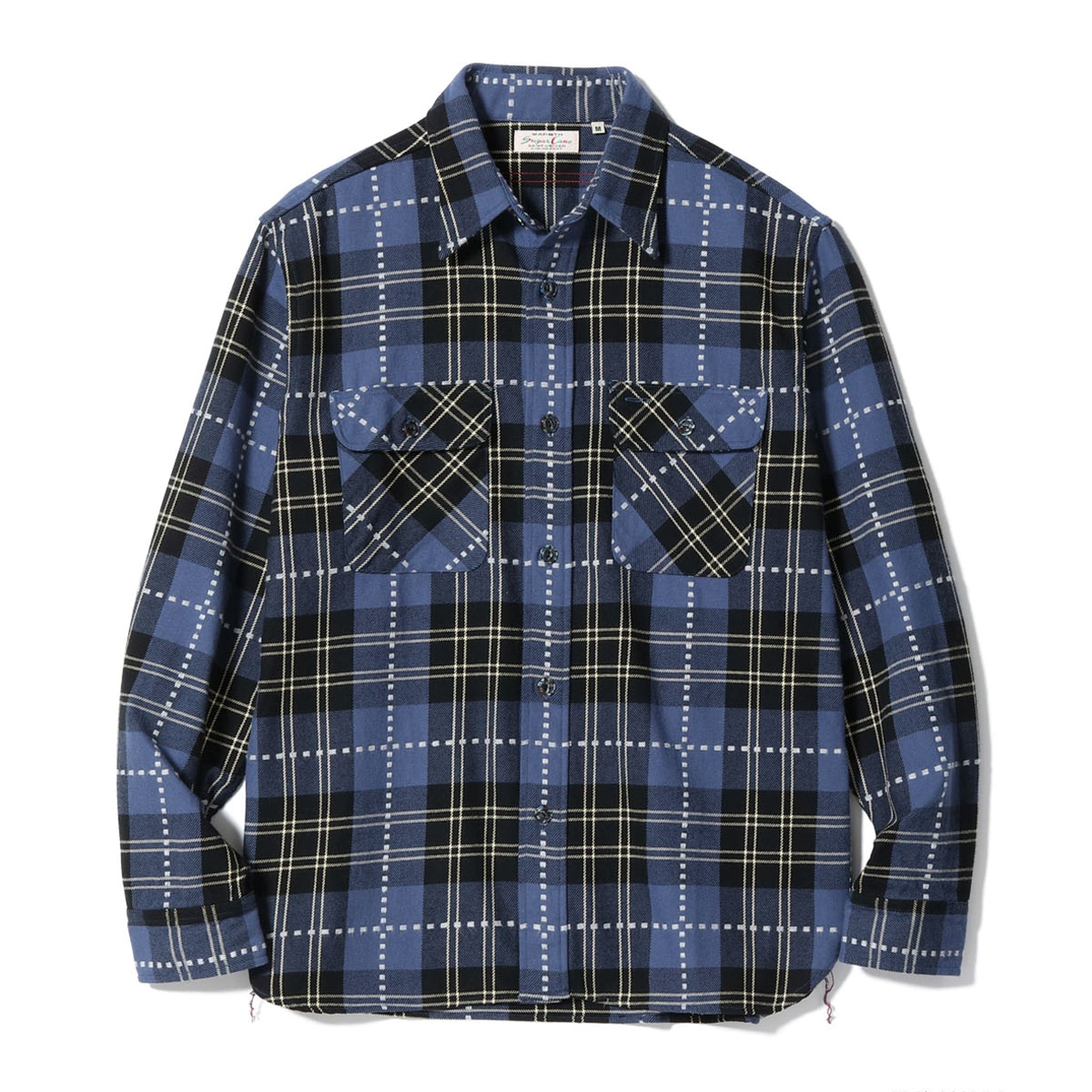 SC29583 Fiction Romance Dobby Check Work Shirt - Navy