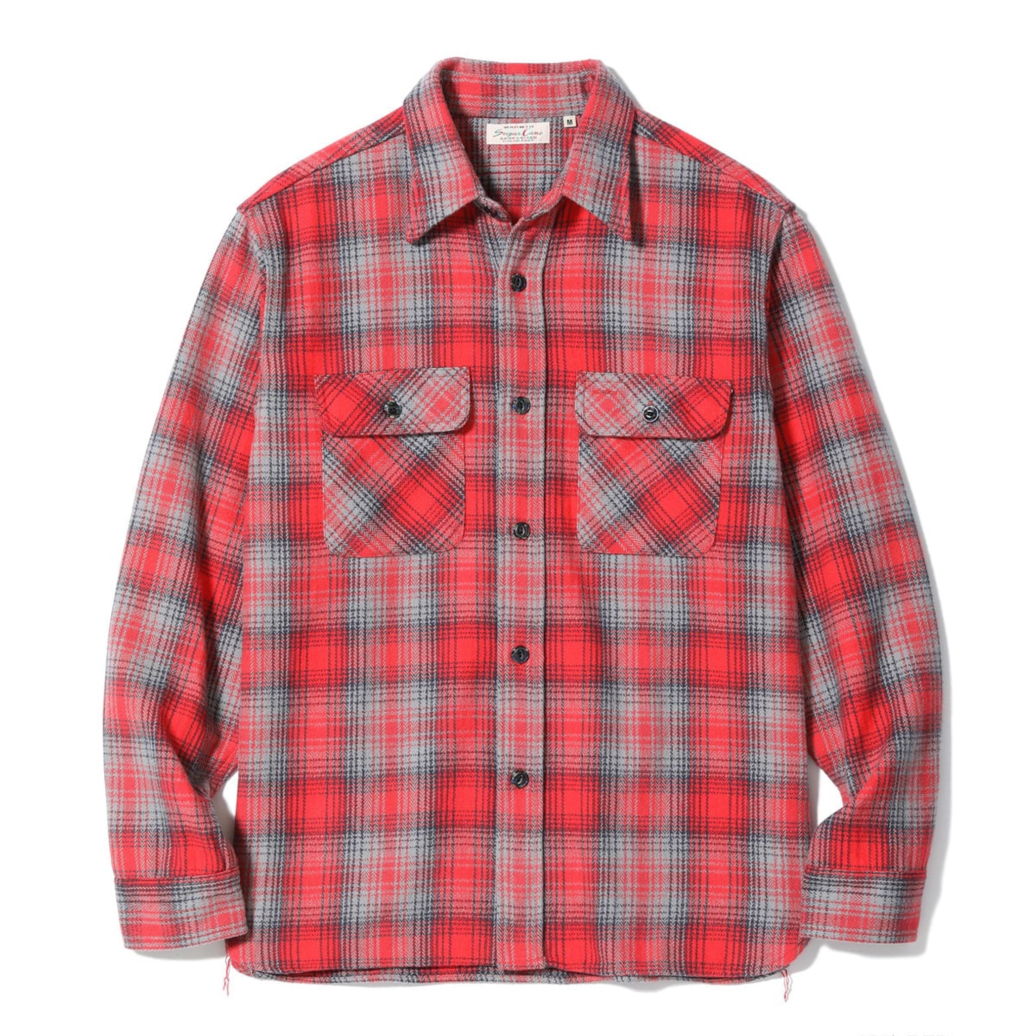 SC29584 Fiction Romance Herringbone Twill Check Work Shirt - Red
