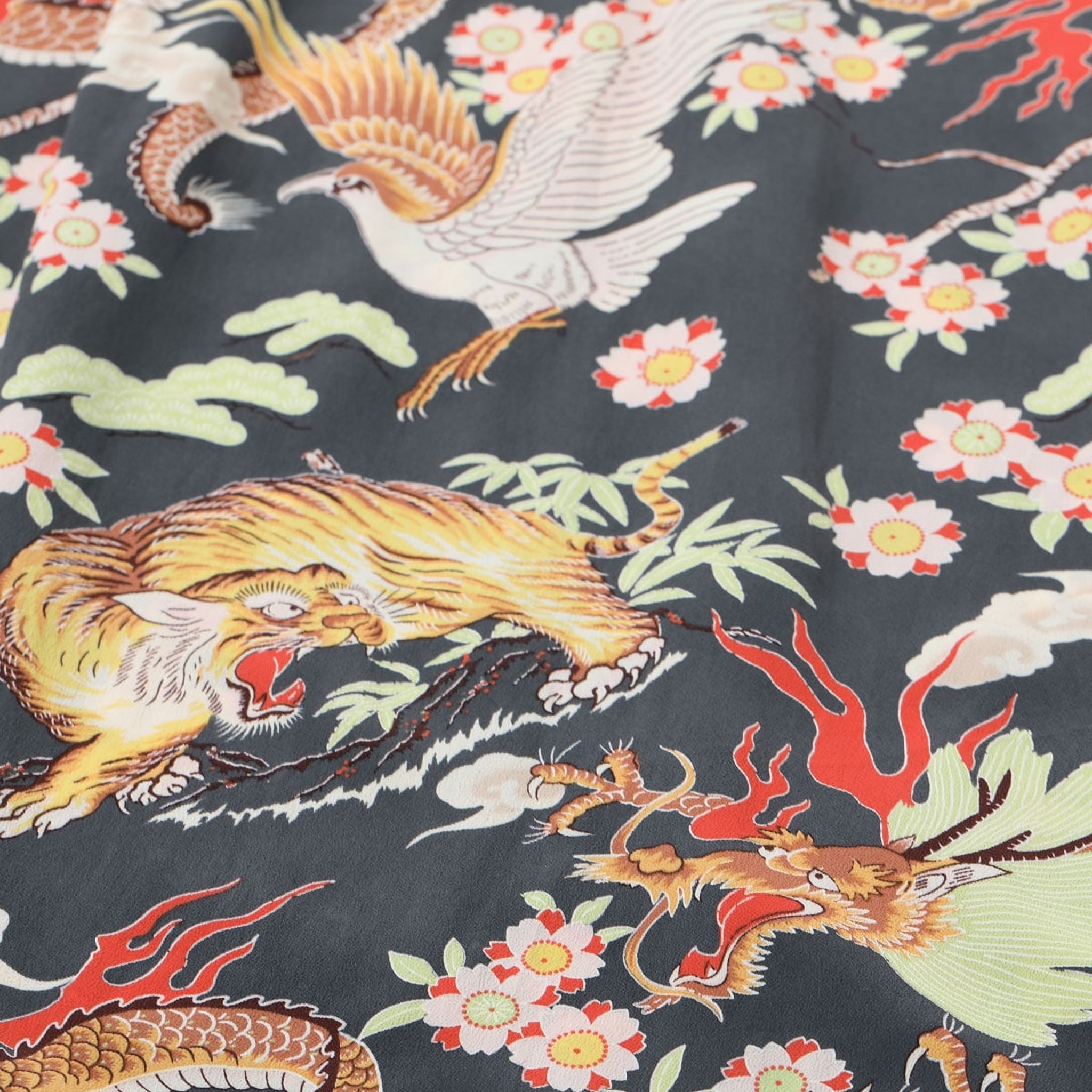 SS39414 The Triangular Fight Short Sleeve Hawaiian - Black