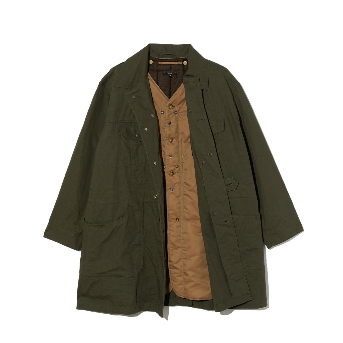 Shop Coat - Olive Heavyweight Cotton Ripstop