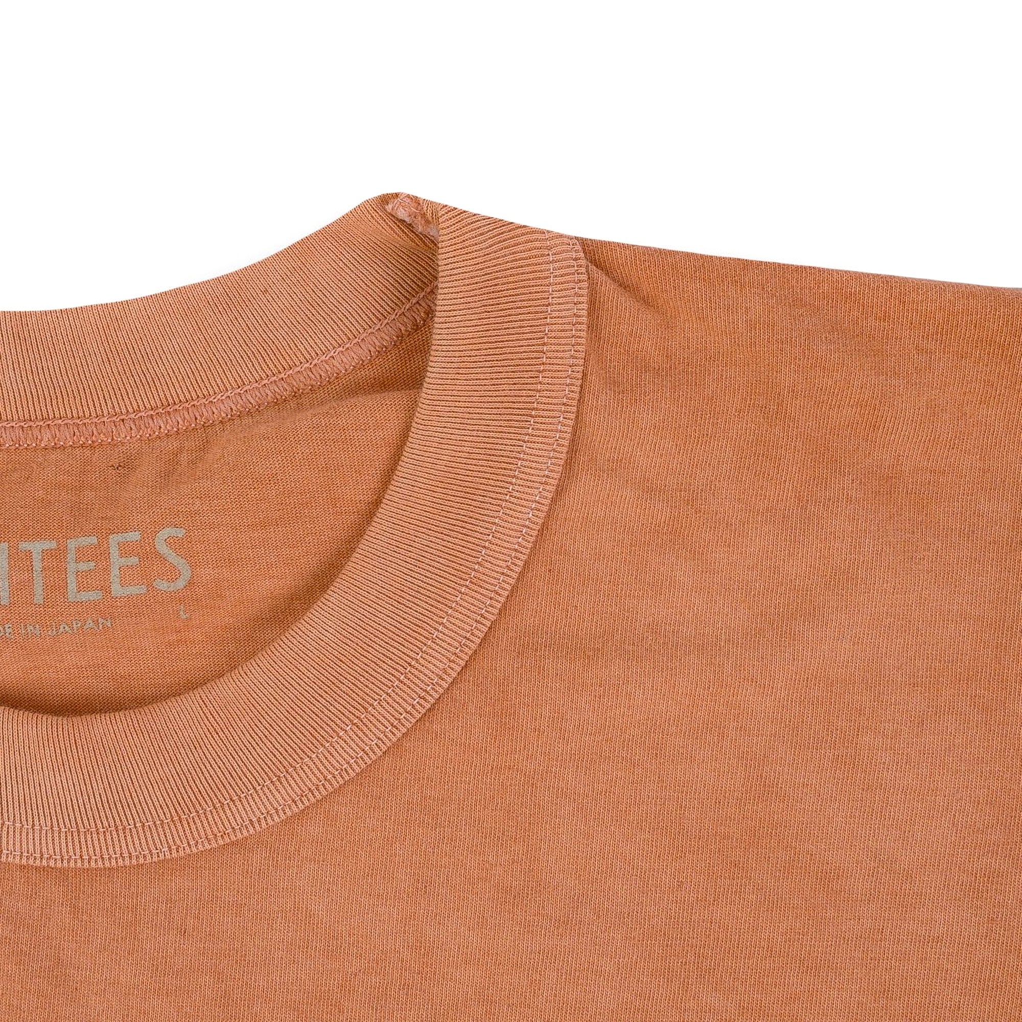 UTIL-HDYE-PCH 5.5oz Loopwheel Crew Neck T-Shirt - Hand Dyed Peach
