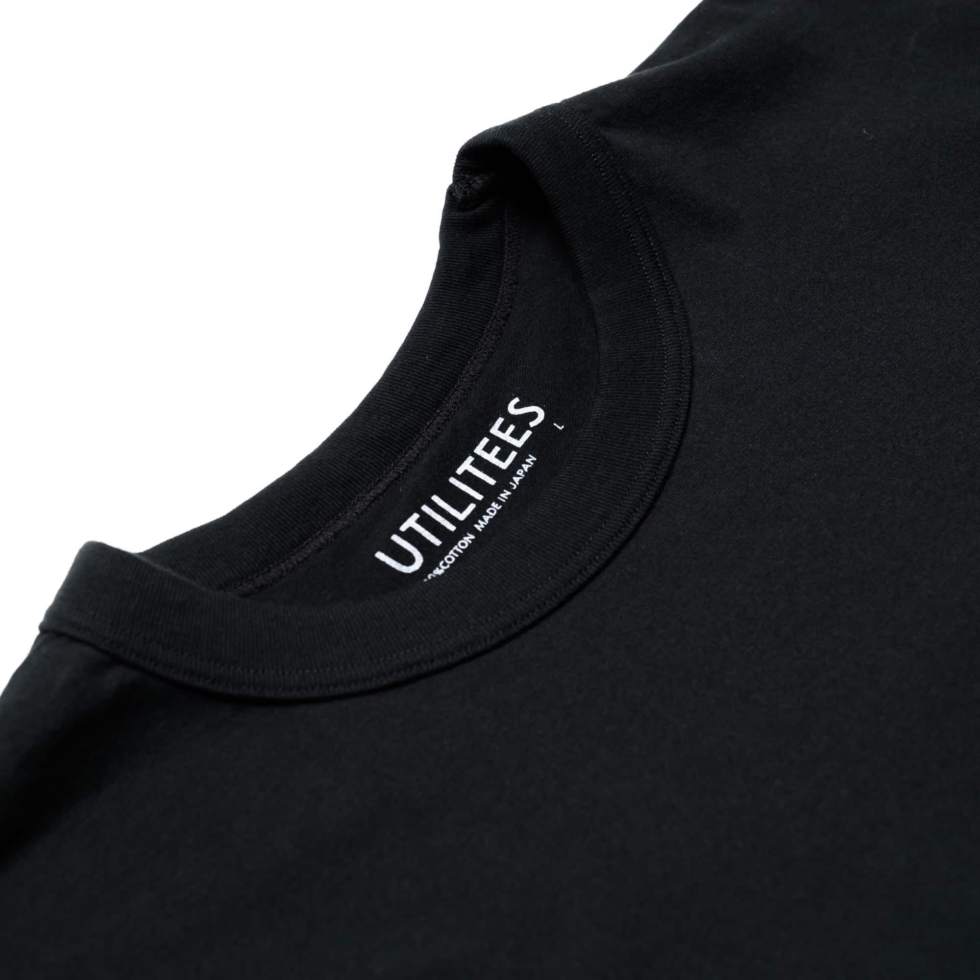 UTIL-BLK 5.5oz Loopwheel Crew Neck T-Shirt - Black