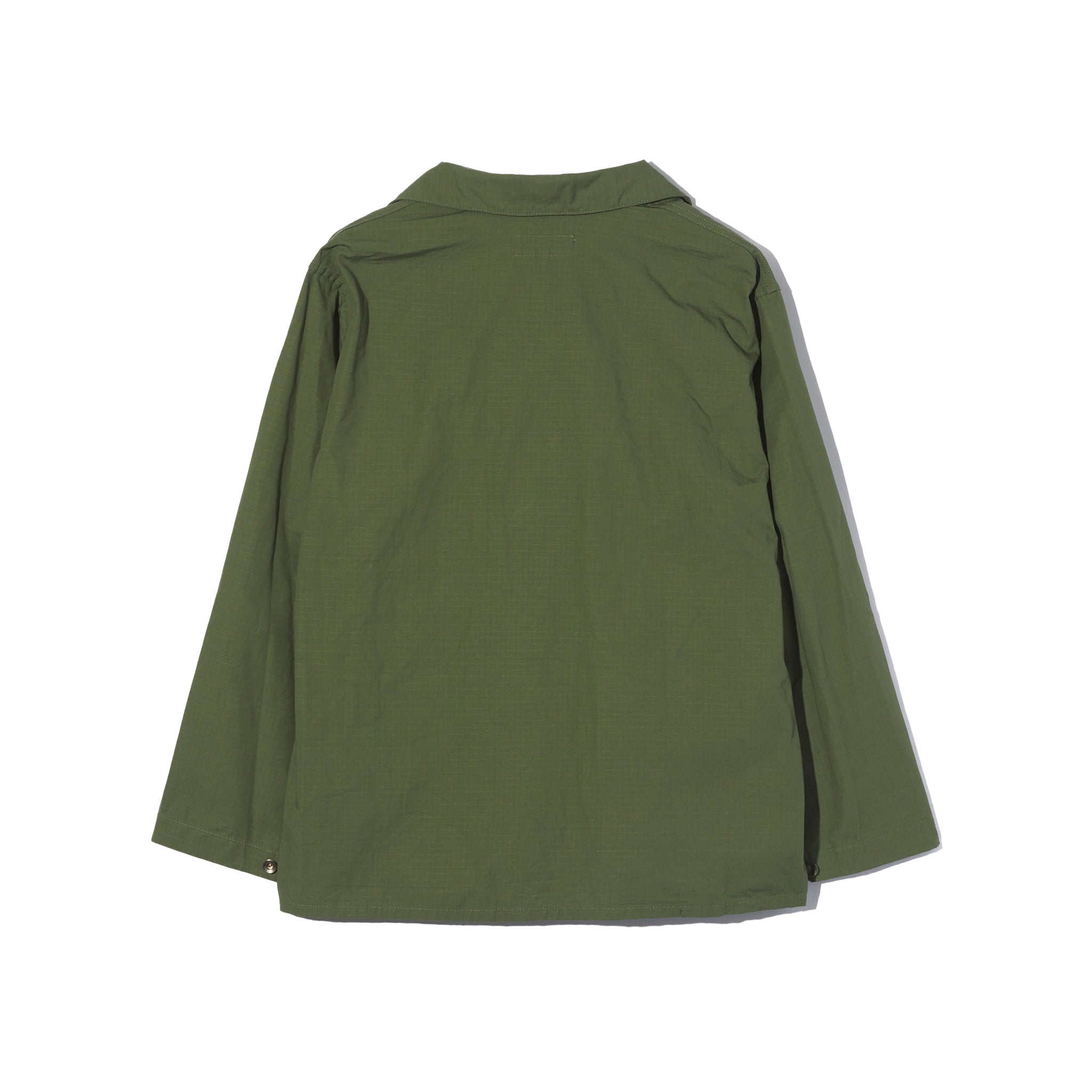 Utility Jacket - Olive Cotton Reversed Sateen