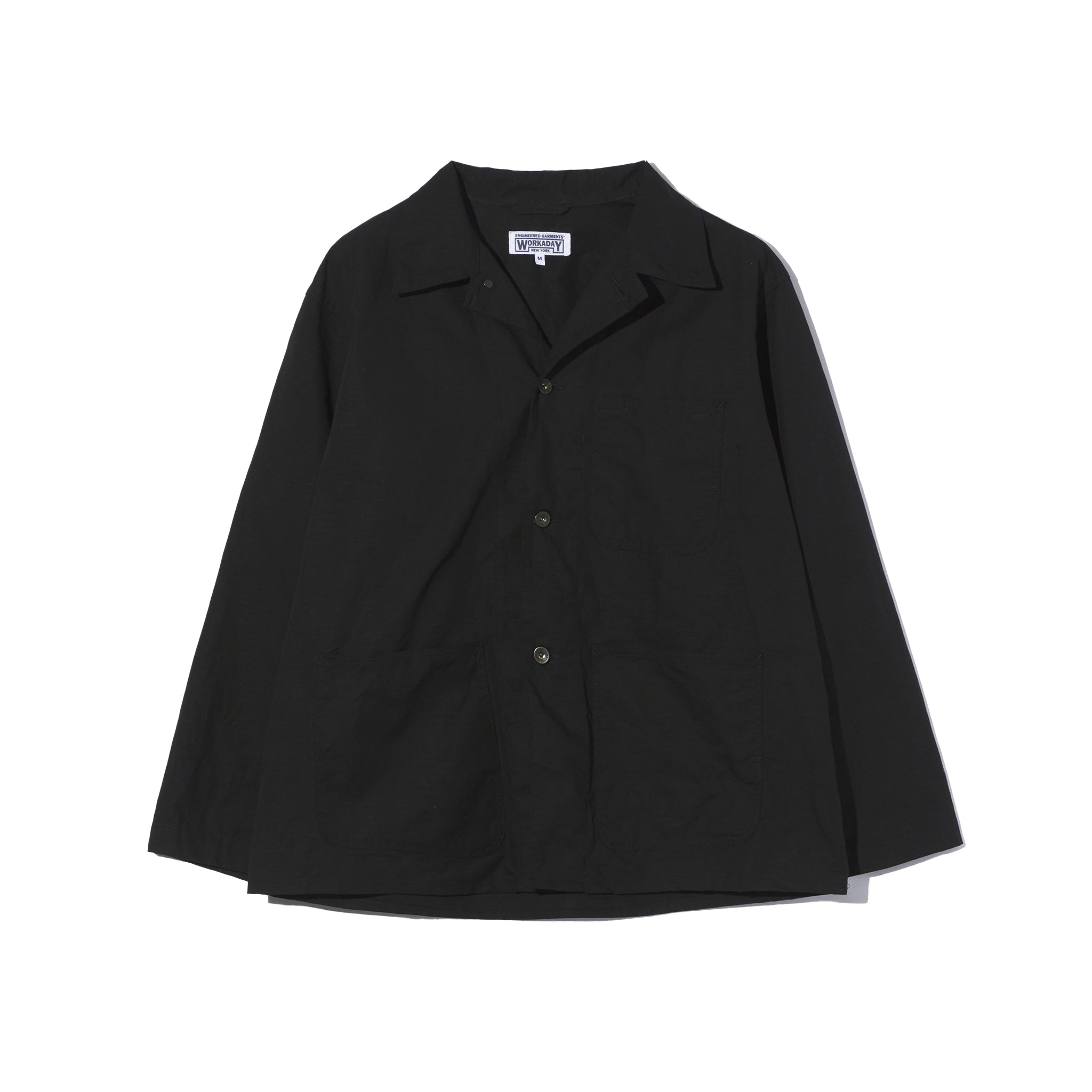 Utility Jacket  - Black Cotton Ripstop