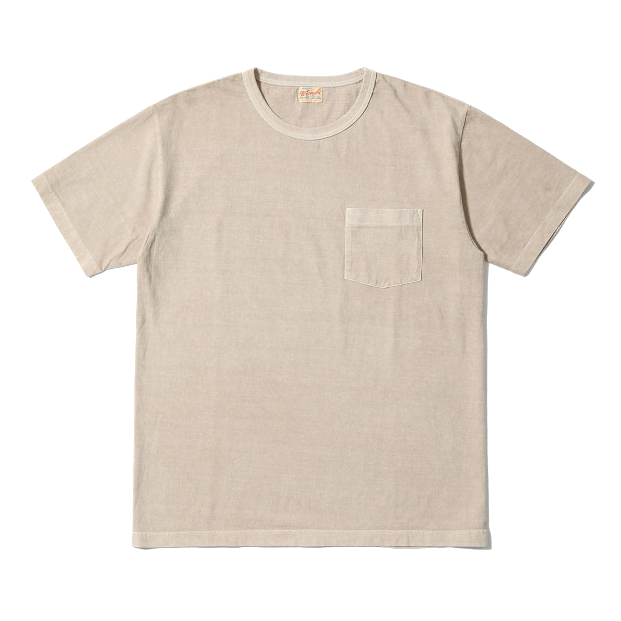 WV79531 Pigment Dyed Pocket Tee - Beige