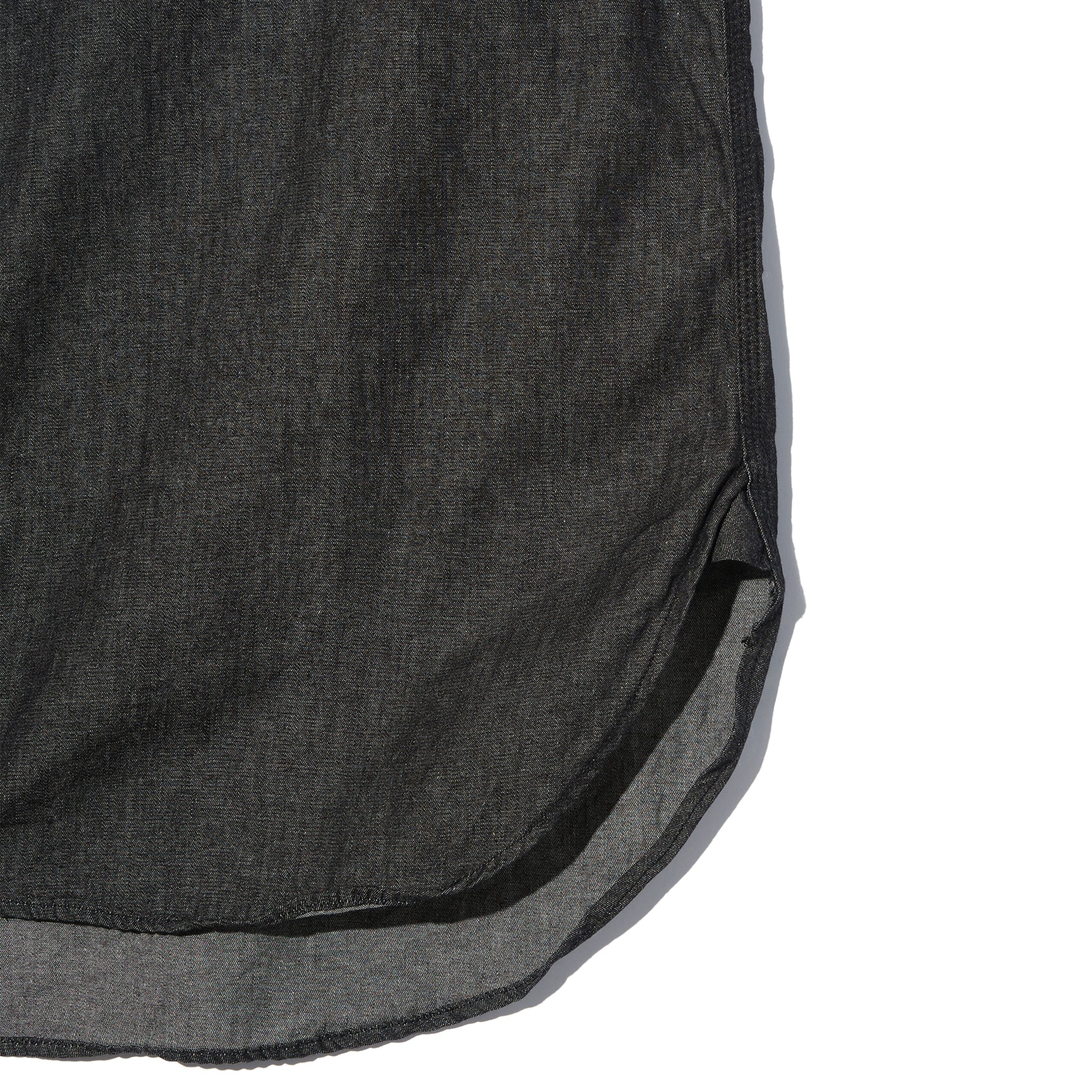 Work Shirt - Black Cotton Denim Shirting