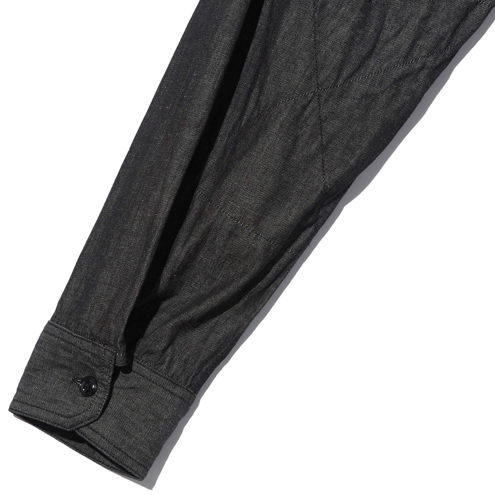 Work Shirt - Black Cotton Denim Shirting