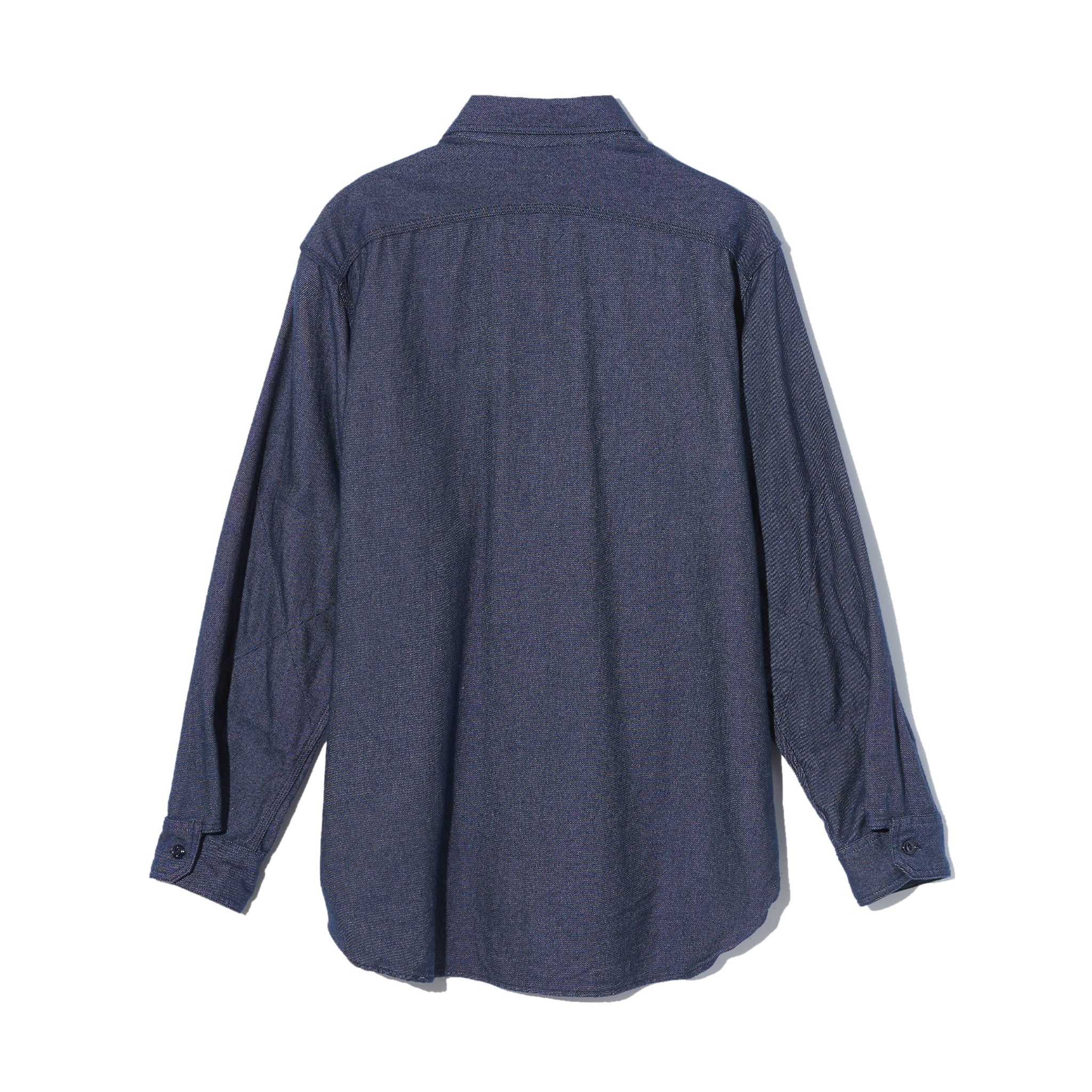 Work Shirt - Indigo Cotton Denim Flannel