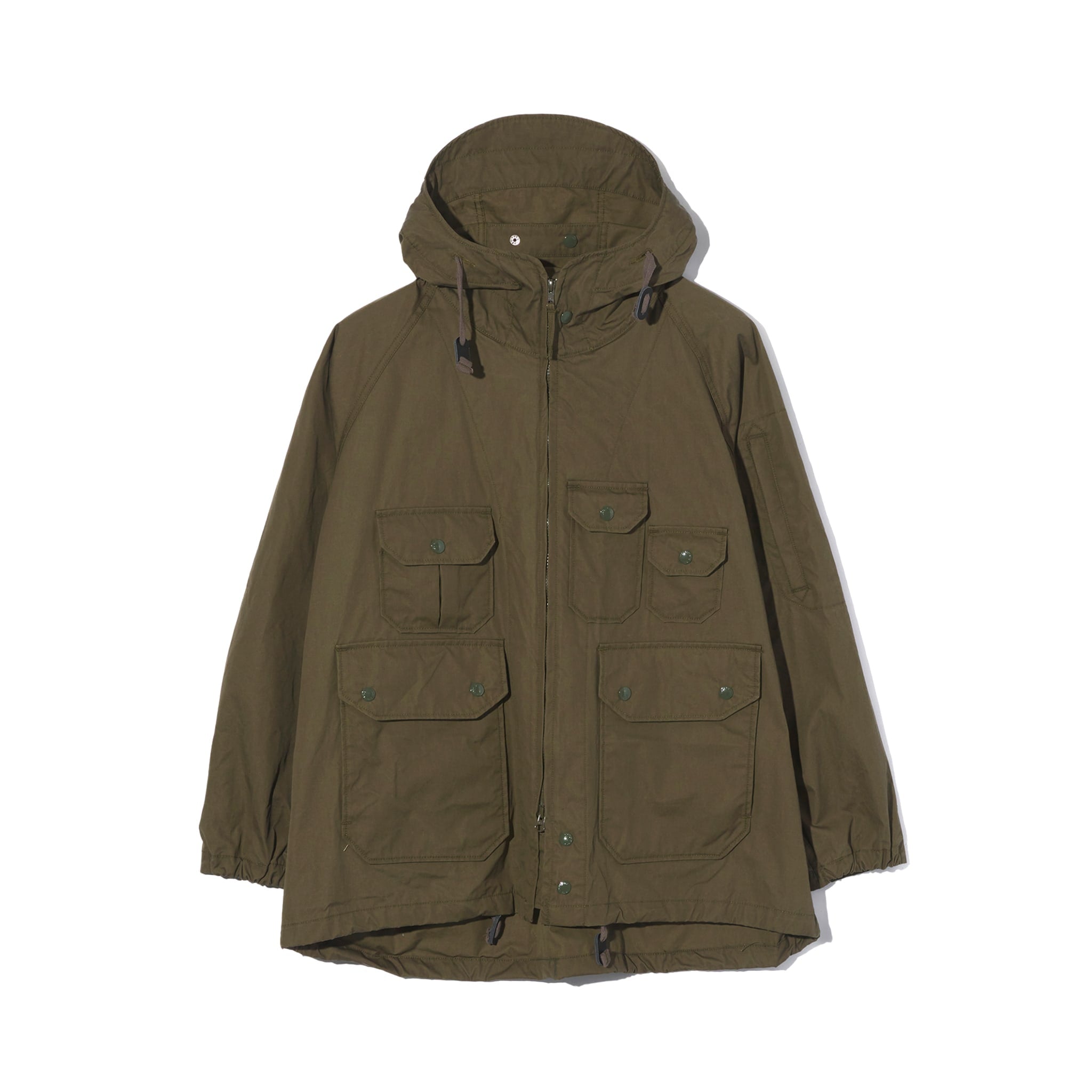 Atlantic Parka - Olive Coated Cotton Cloth