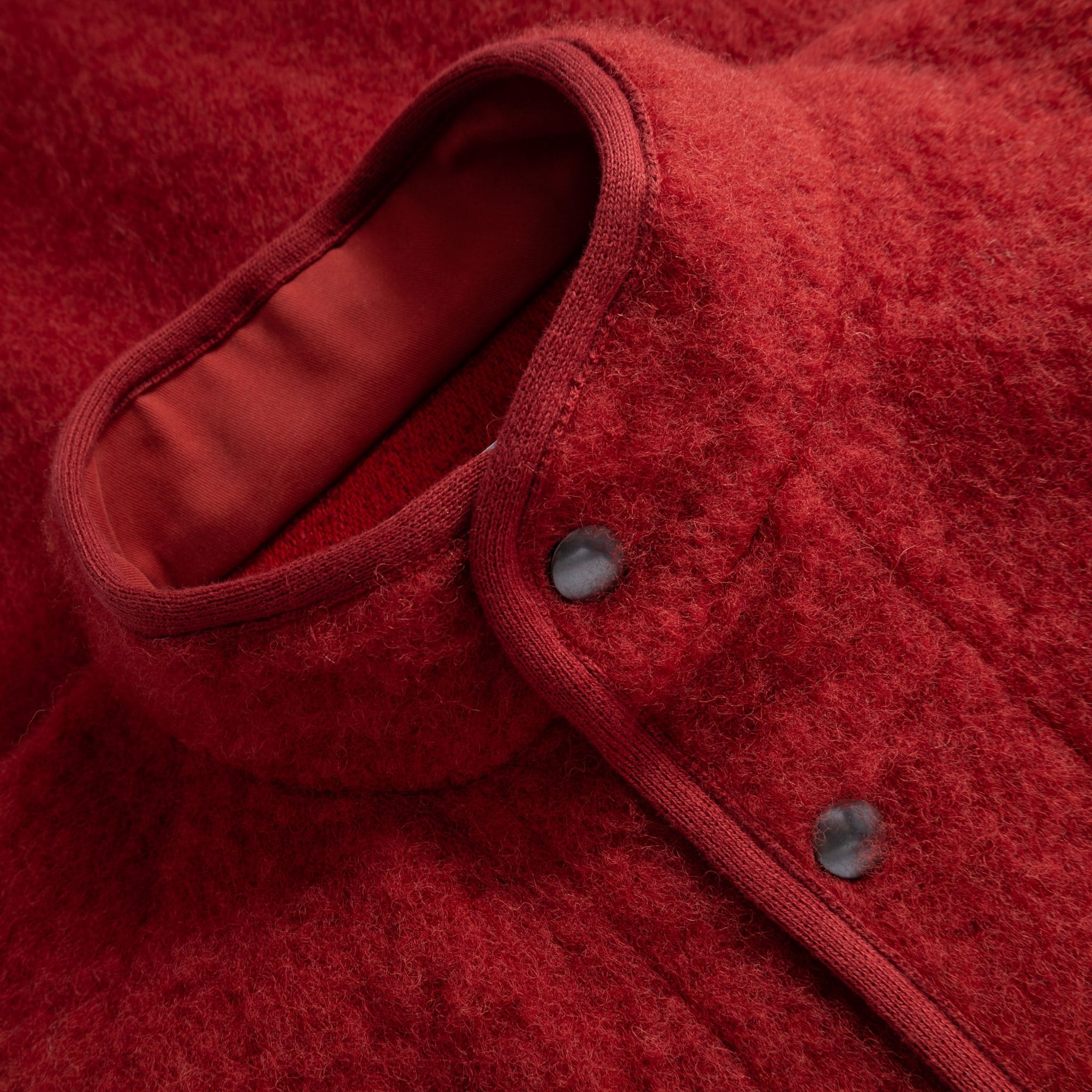 Contour Jacket Brushed Wool - Red
