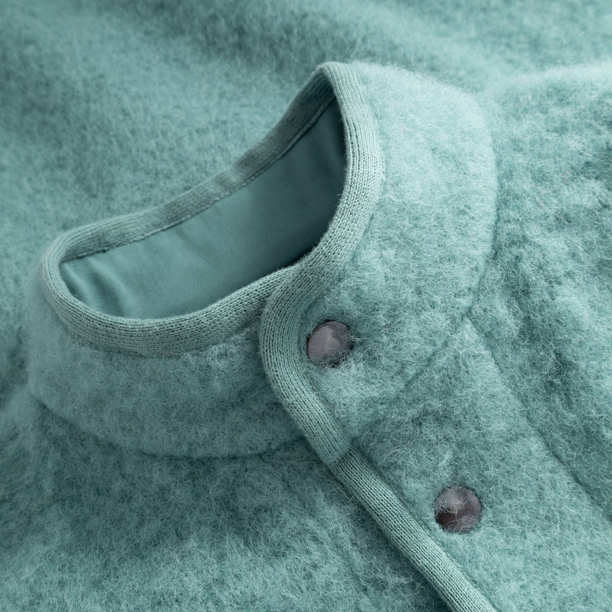 Contour Jacket Brushed Wool - Turquoise