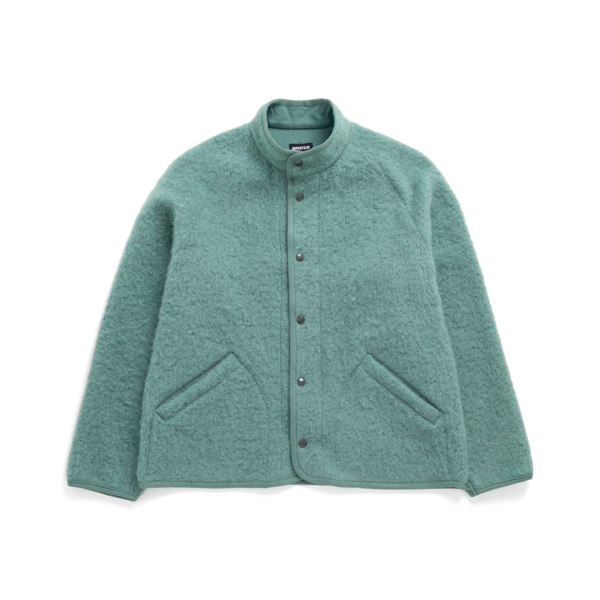 Contour Jacket Brushed Wool - Turquoise