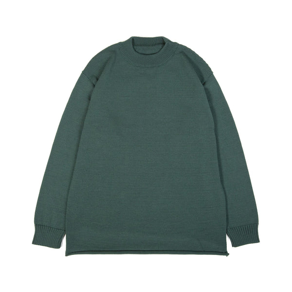 Dyce Sweater - Merino Wool Jersey - Emerald