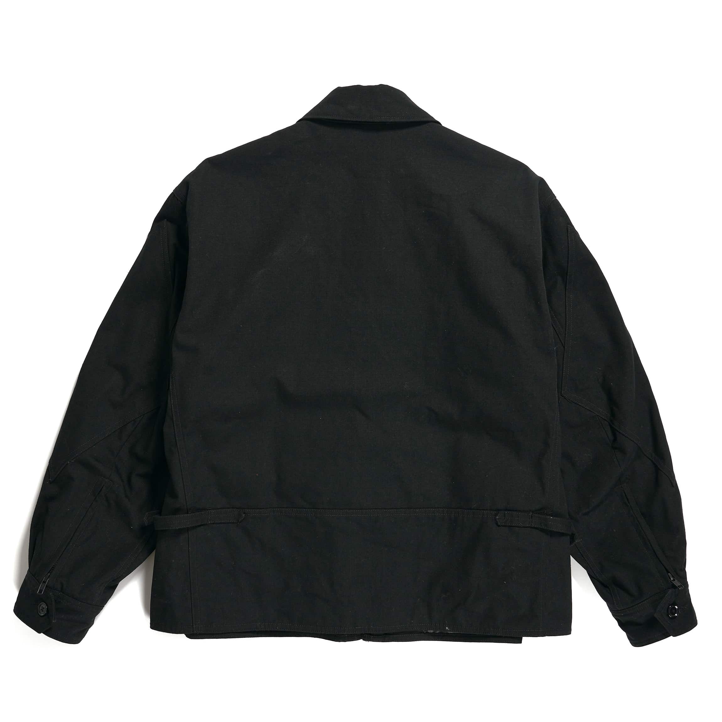 Engineered Garments G8 Jacket Black Heavyweight Cotton Ripstop Rear