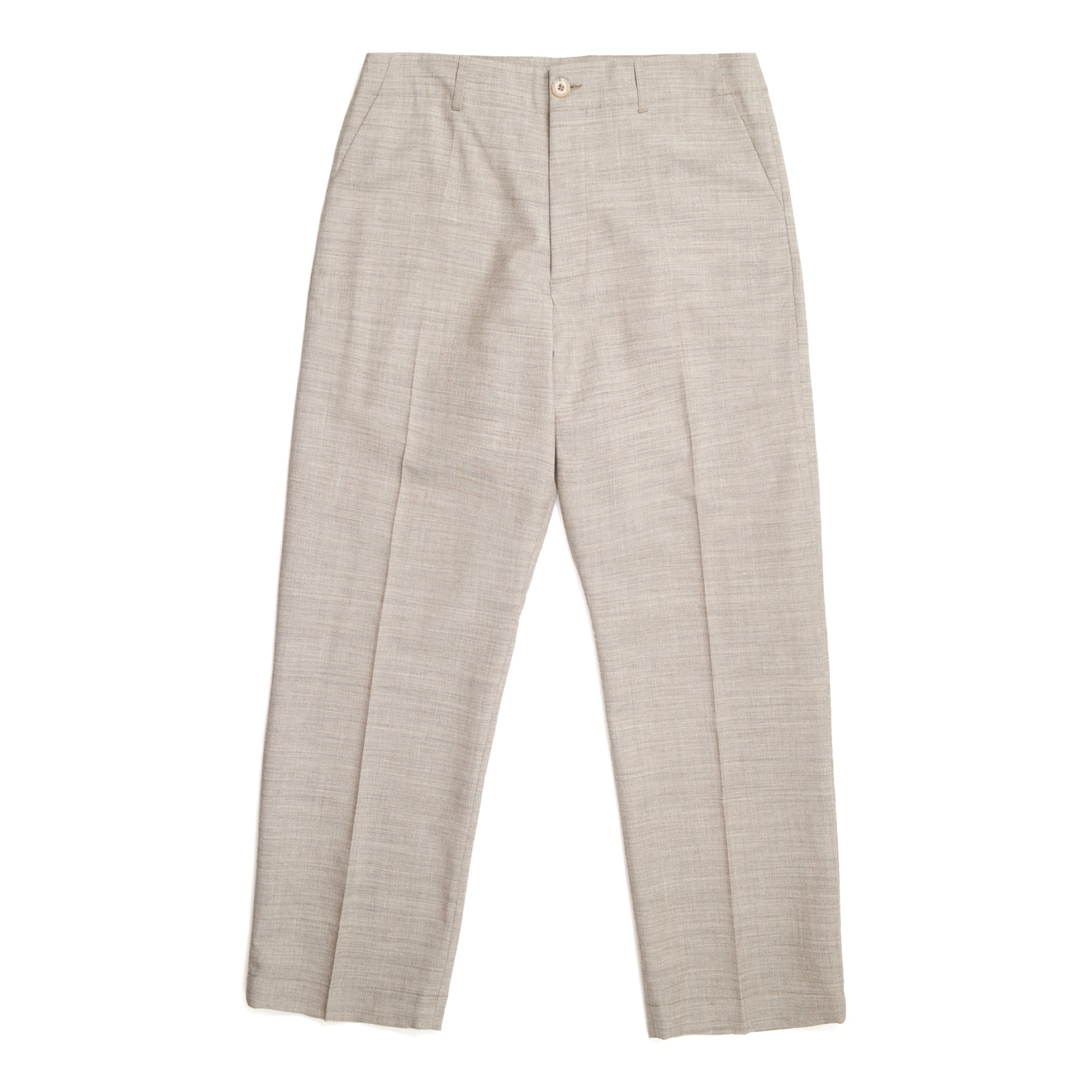 Fox P Lined Trouser Tropical Wool - Greige