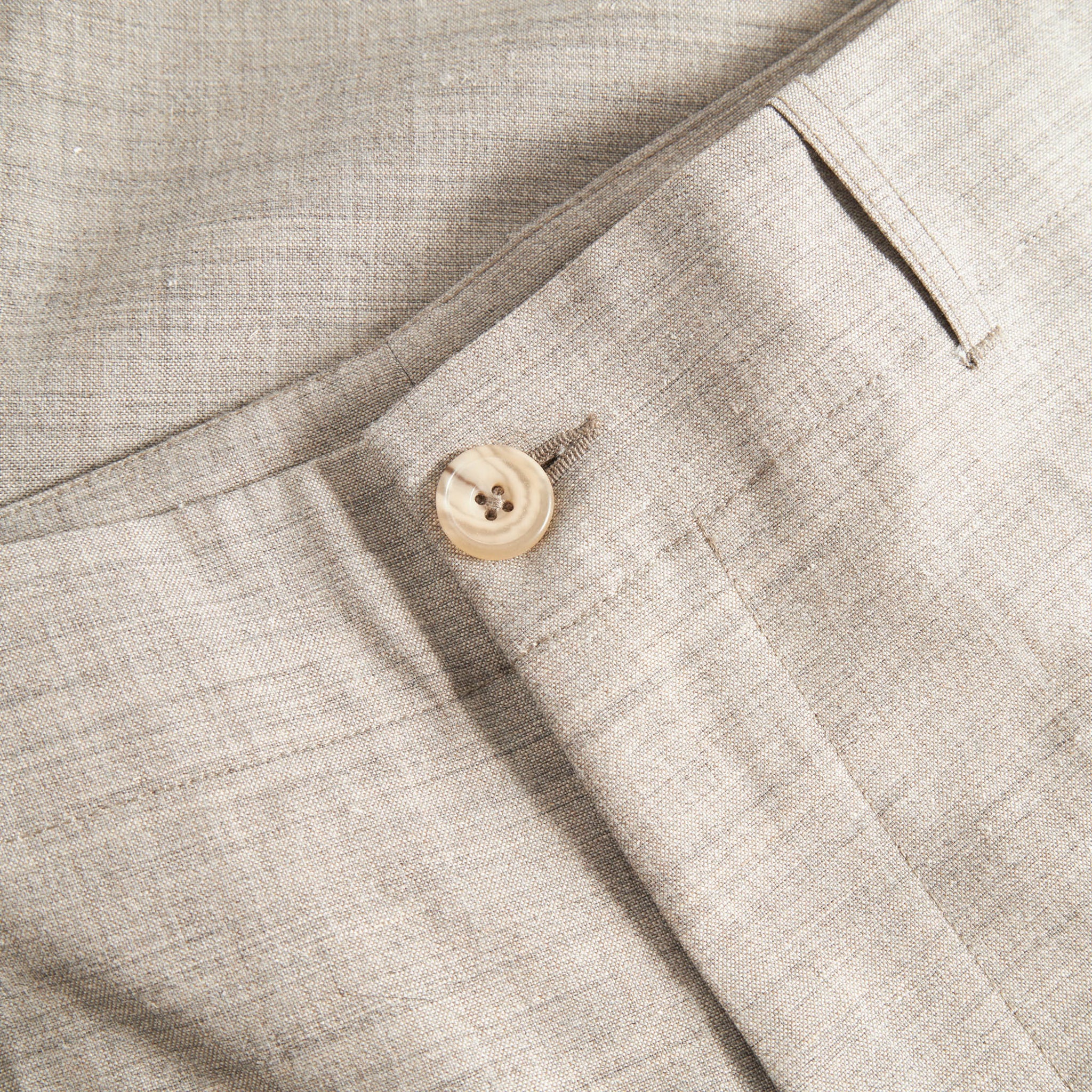 Fox P Lined Trouser Tropical Wool - Greige