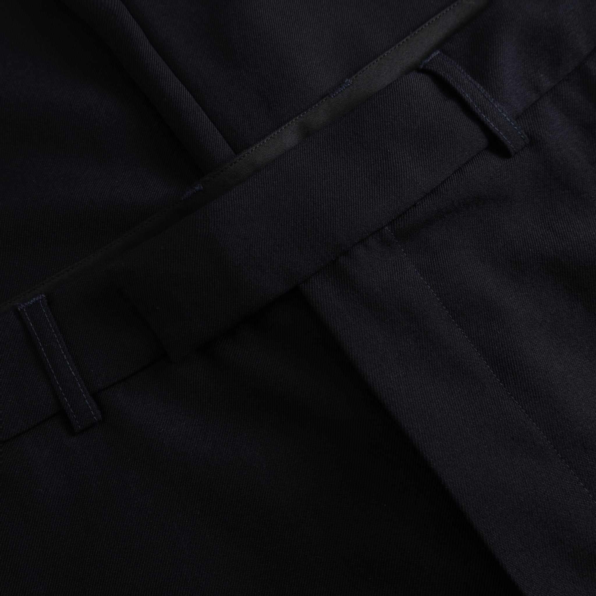 Fox P Lined Trousers Pure Wool Flannel - Midnight