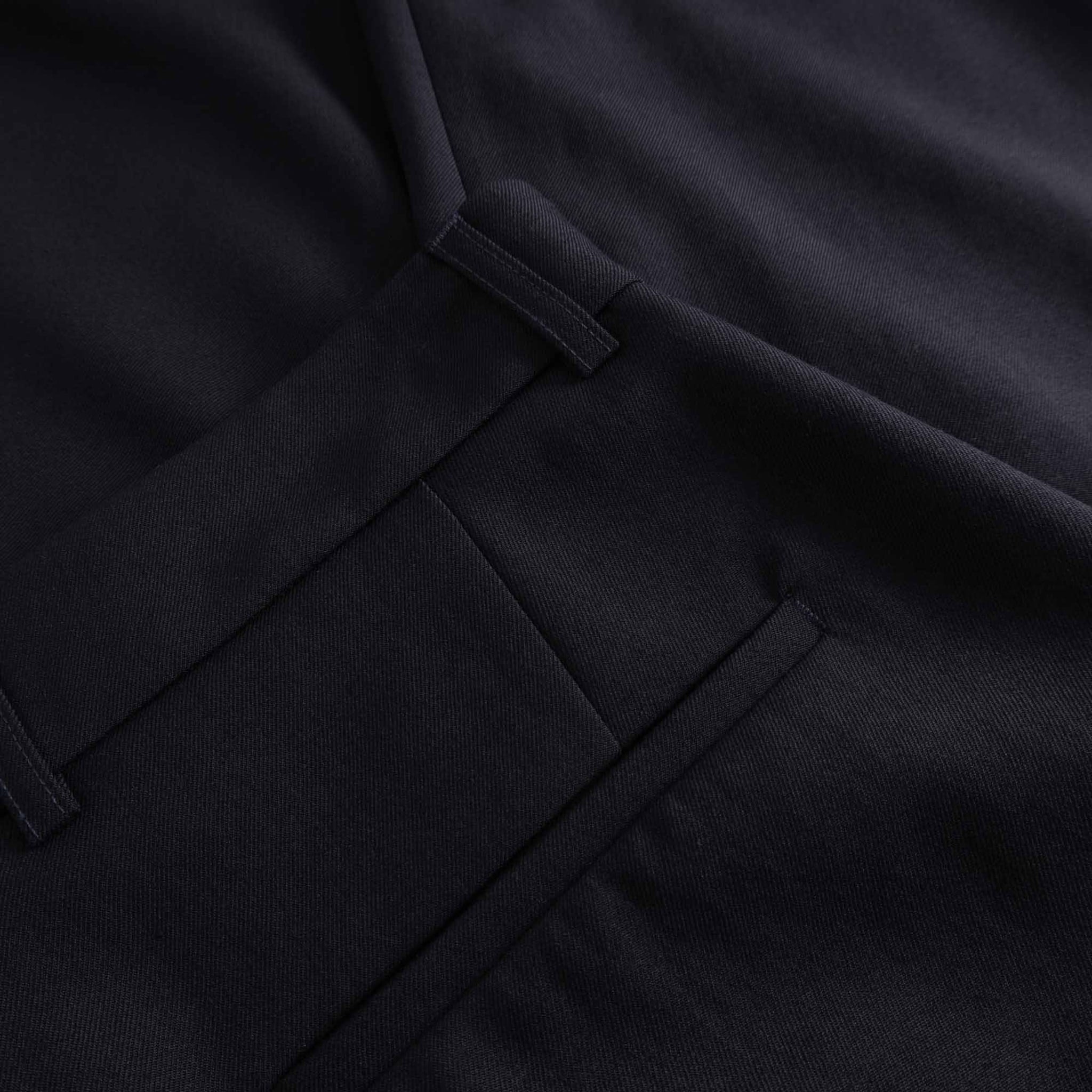 Fox P Lined Trousers Pure Wool Flannel - Midnight
