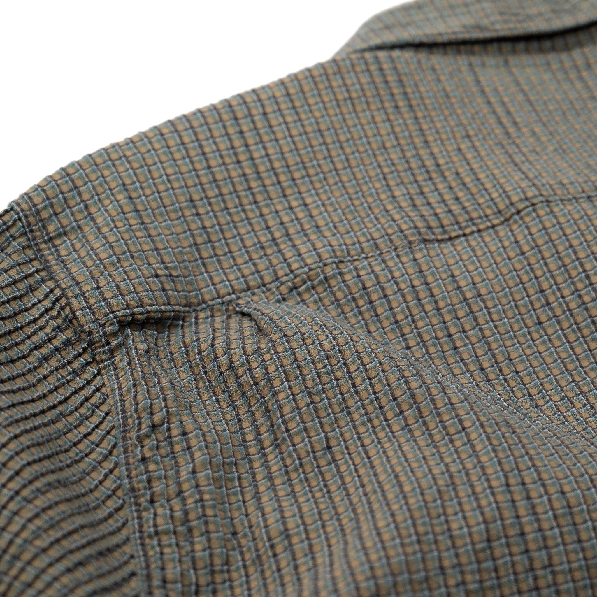 Cayucos Seersucker - Olive Plaid