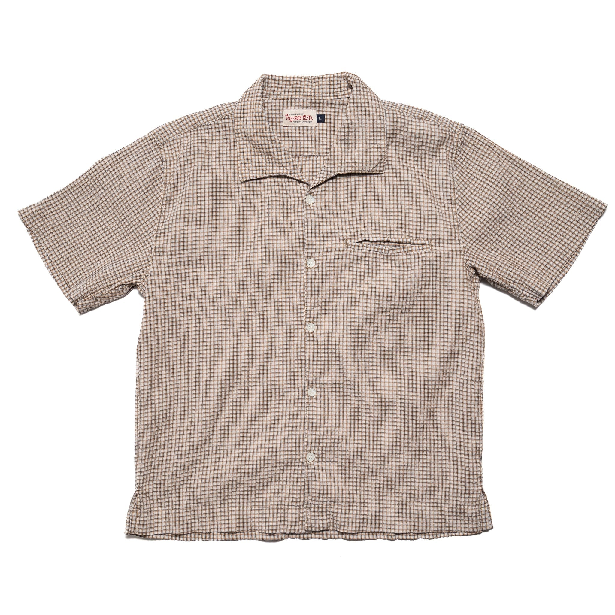 Cayucos Seersucker - White Plaid
