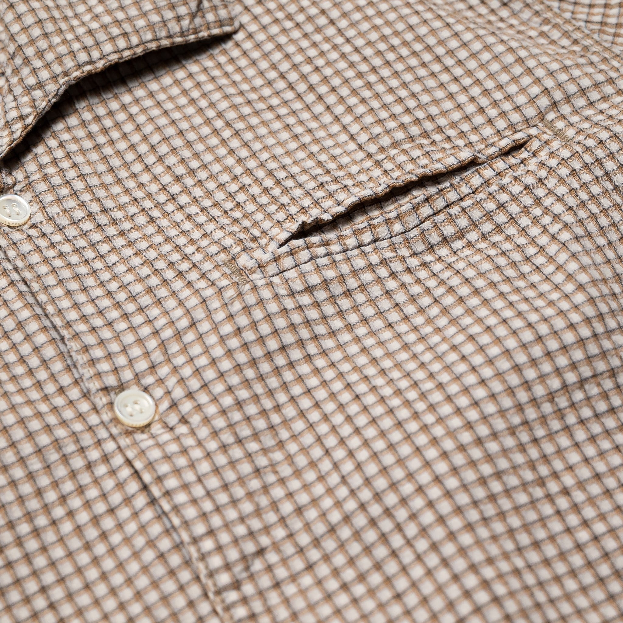Cayucos Seersucker - White Plaid
