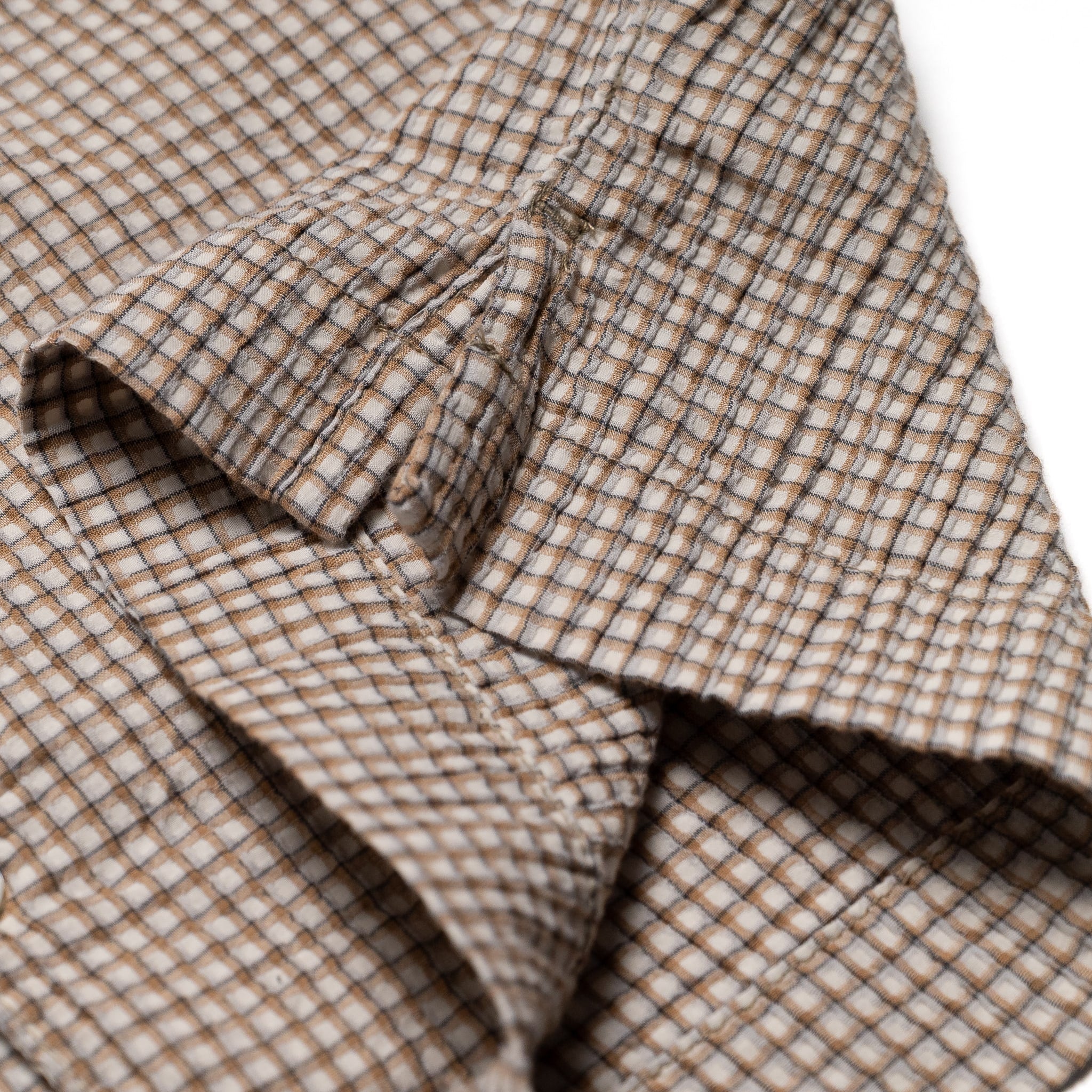 Cayucos Seersucker - White Plaid