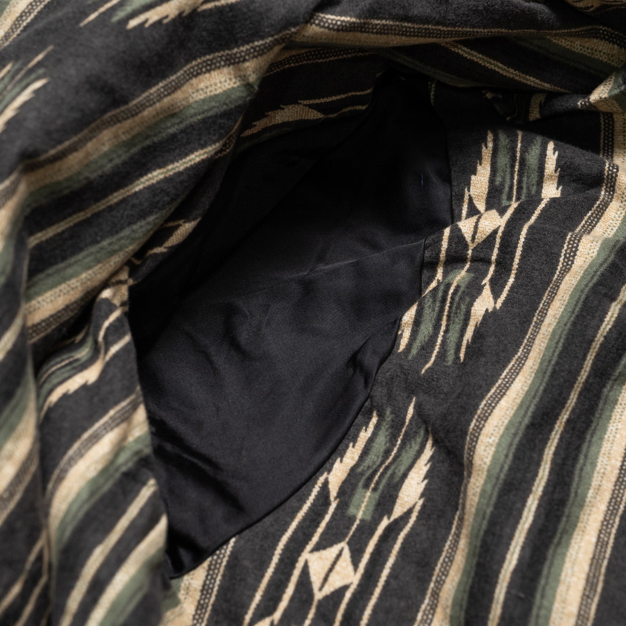 RJ-1 Riders Jacket Waxed Canvas - Black (Olive Lining)