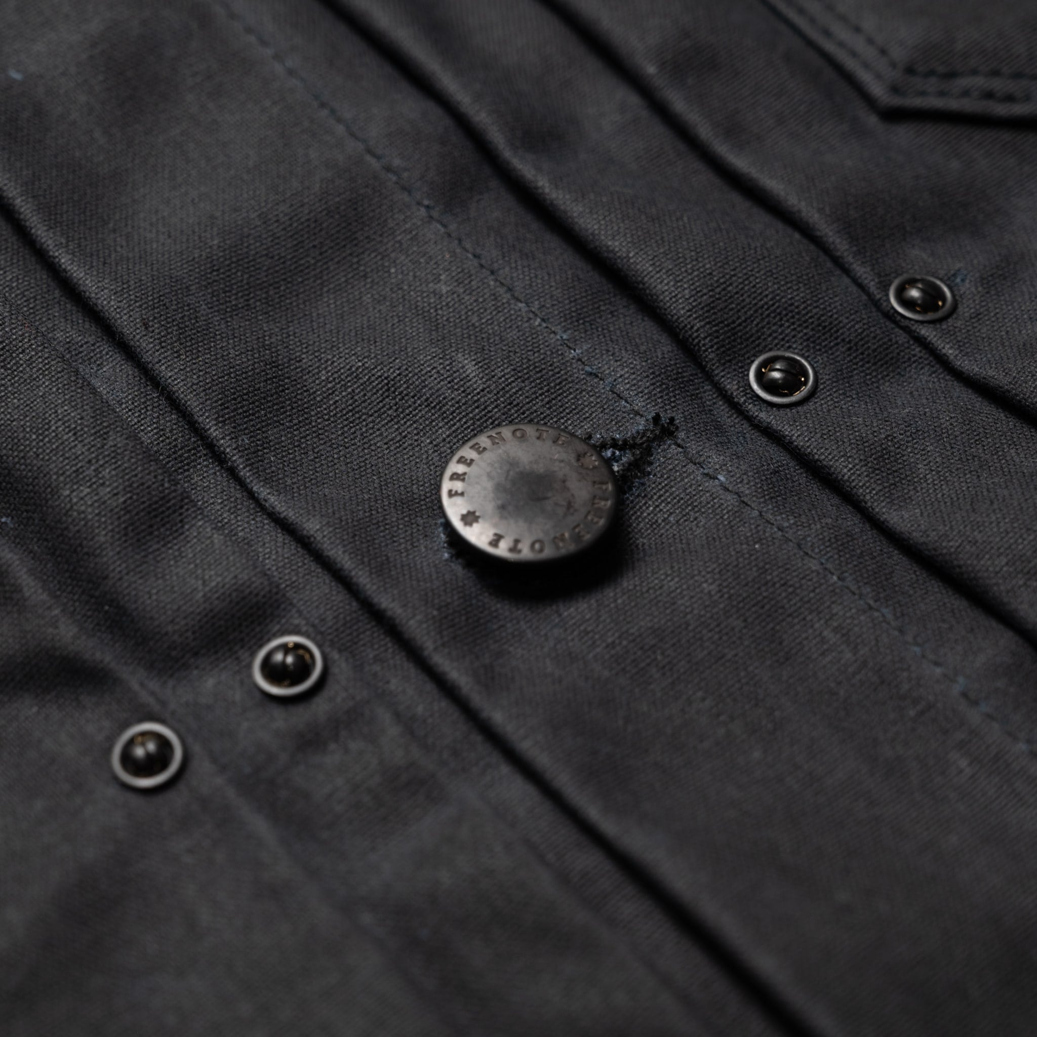 RJ-1 Riders Jacket Waxed Canvas - Black (Olive Lining)