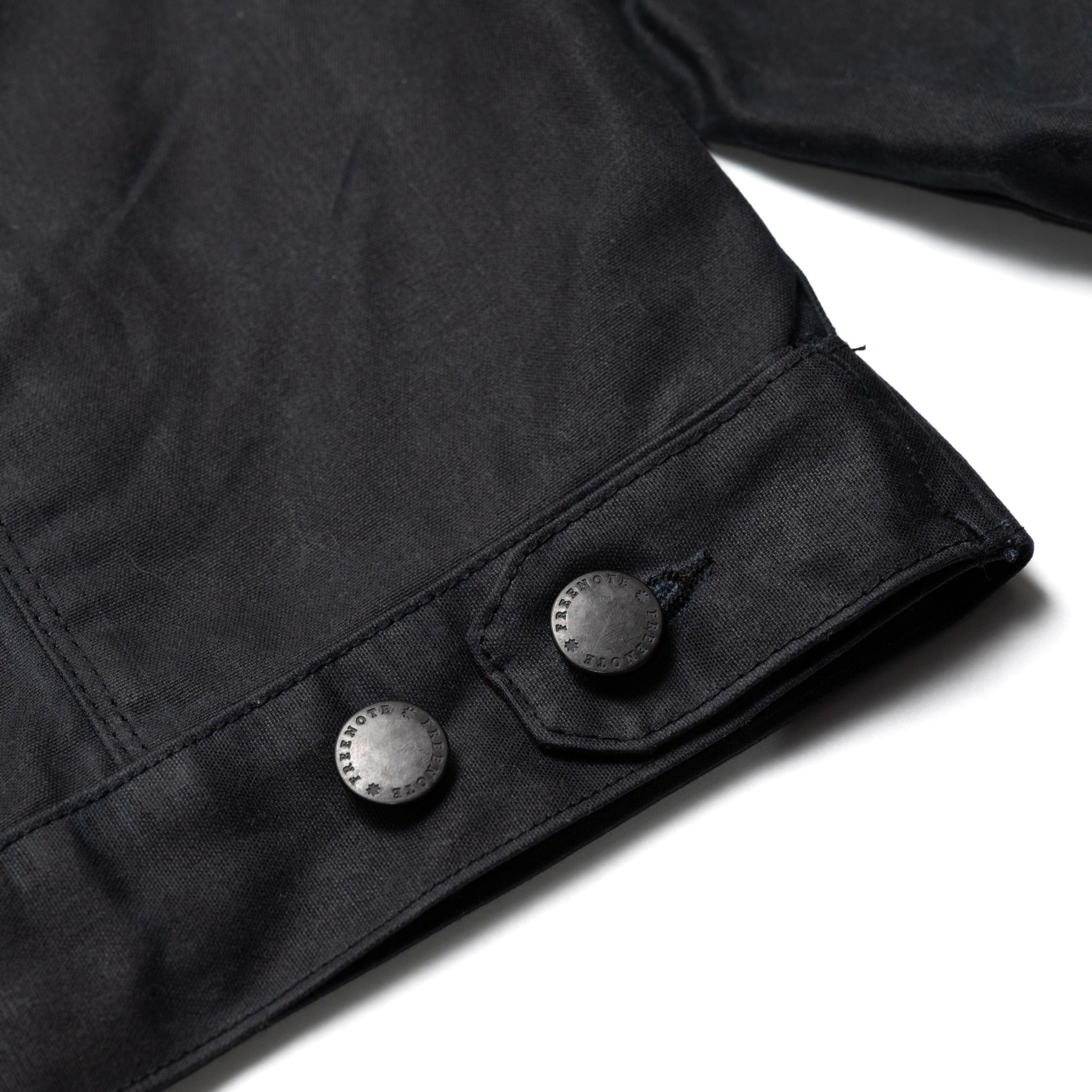 RJ-1 Riders Jacket Waxed Canvas - Black (Olive Lining)