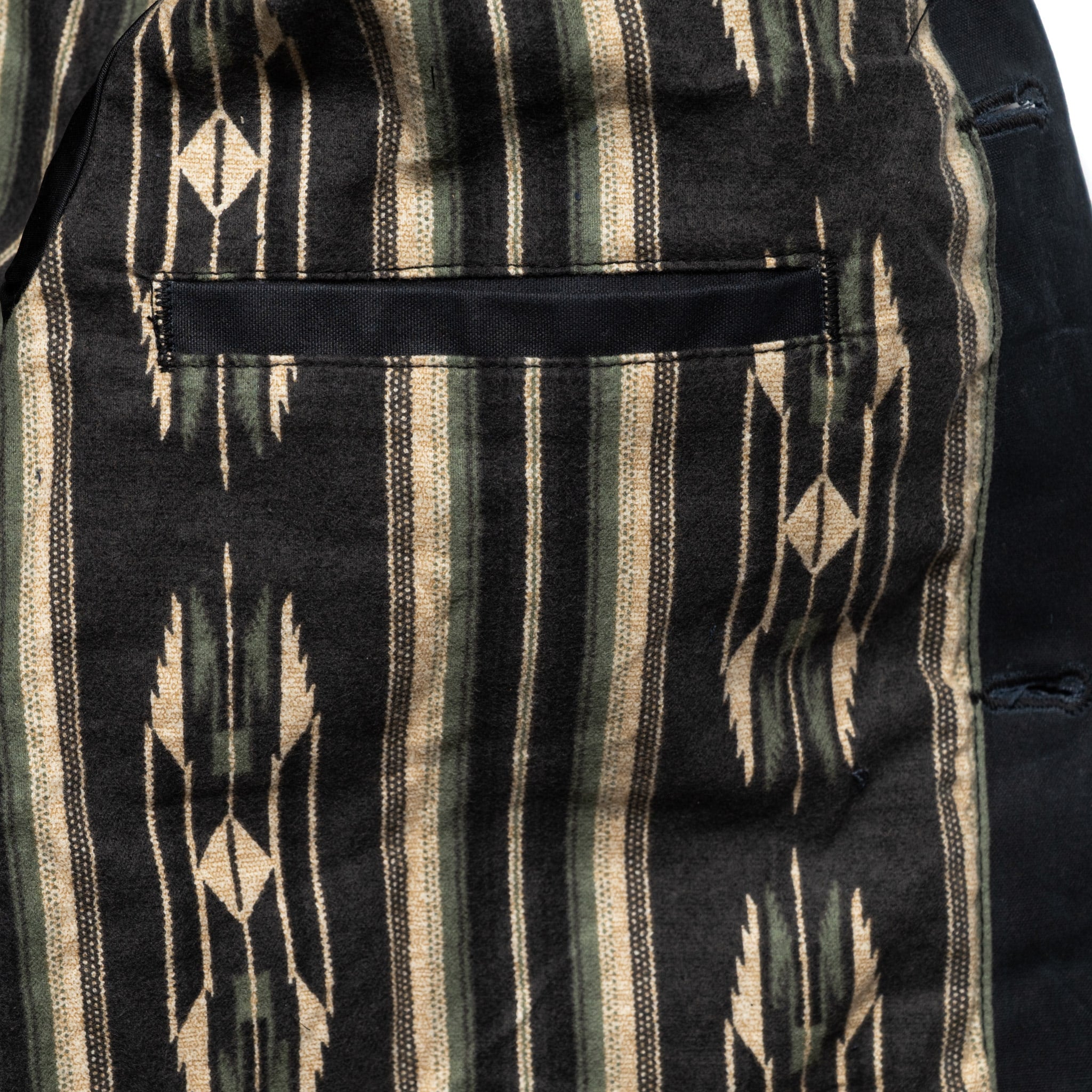 RJ-1 Riders Jacket Waxed Canvas - Black (Olive Lining)