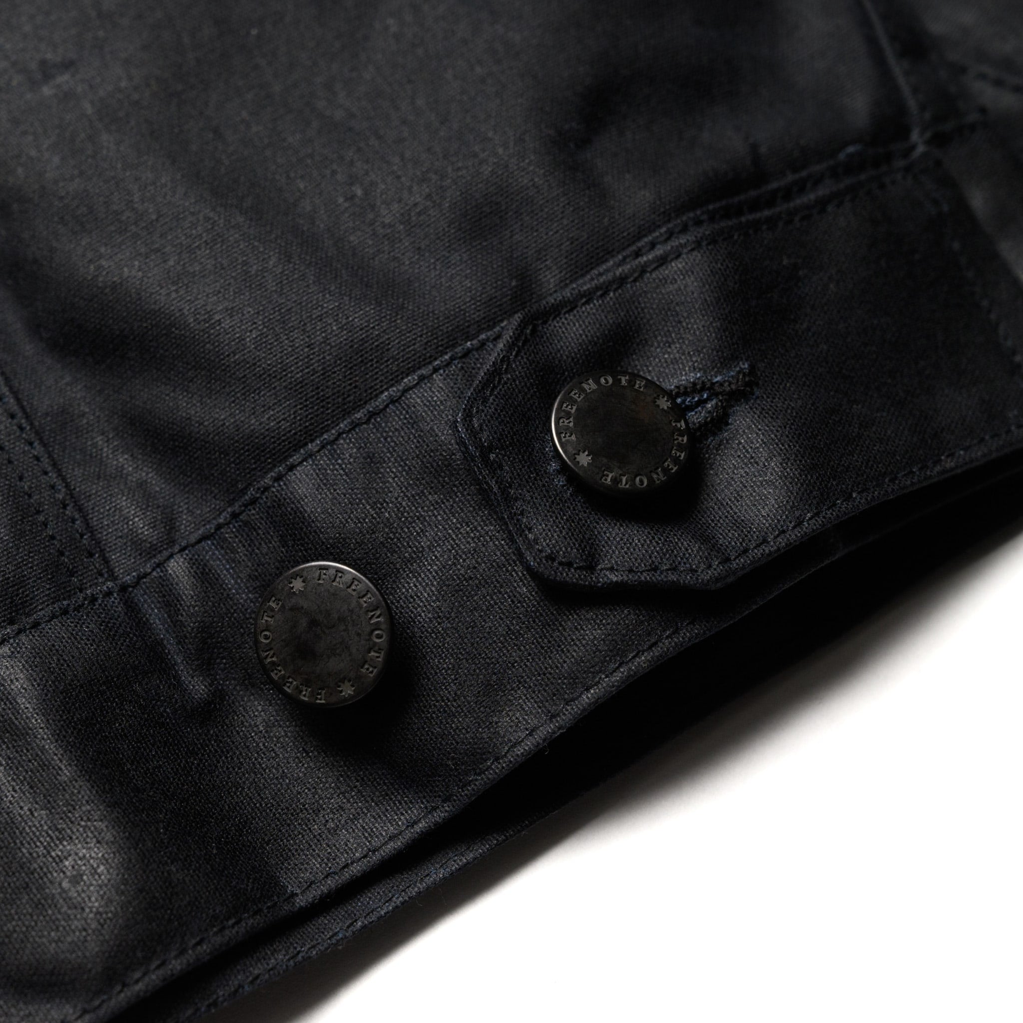 RJ-1 Riders Jacket Waxed Canvas - Black (Purple Lining)