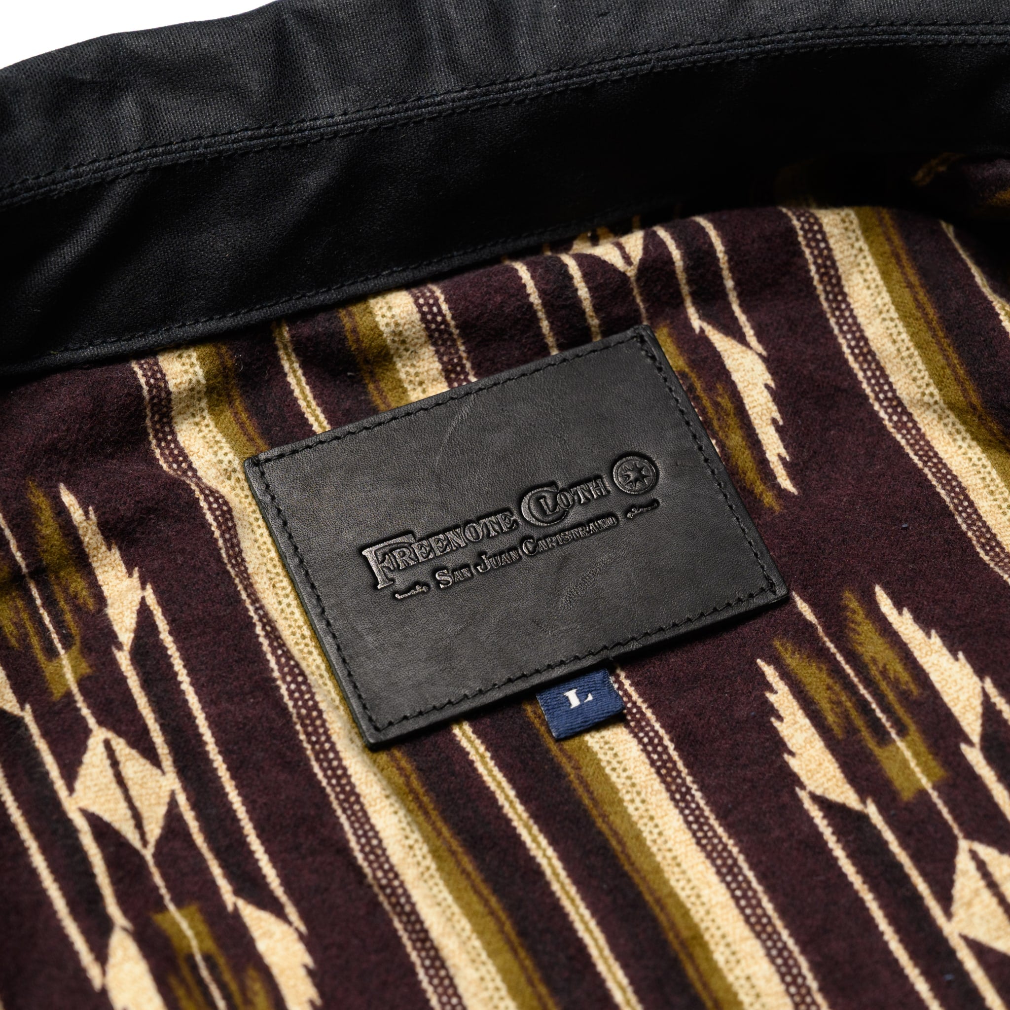 RJ-1 Riders Jacket Waxed Canvas - Black (Purple Lining)