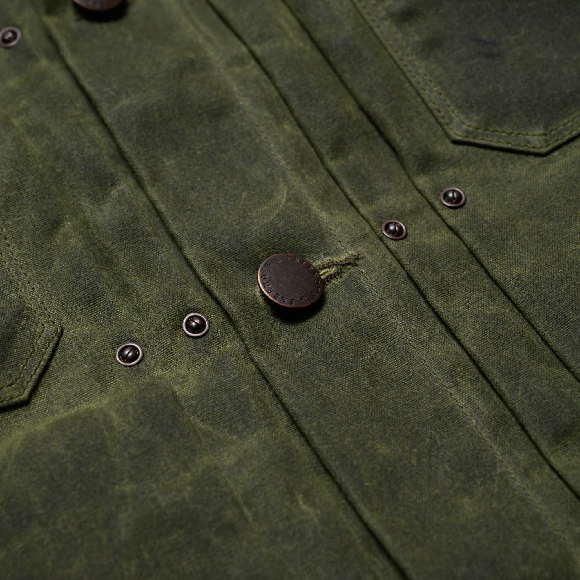 RJ-1 Riders Jacket Waxed Canvas - Olive (Olive Lining)