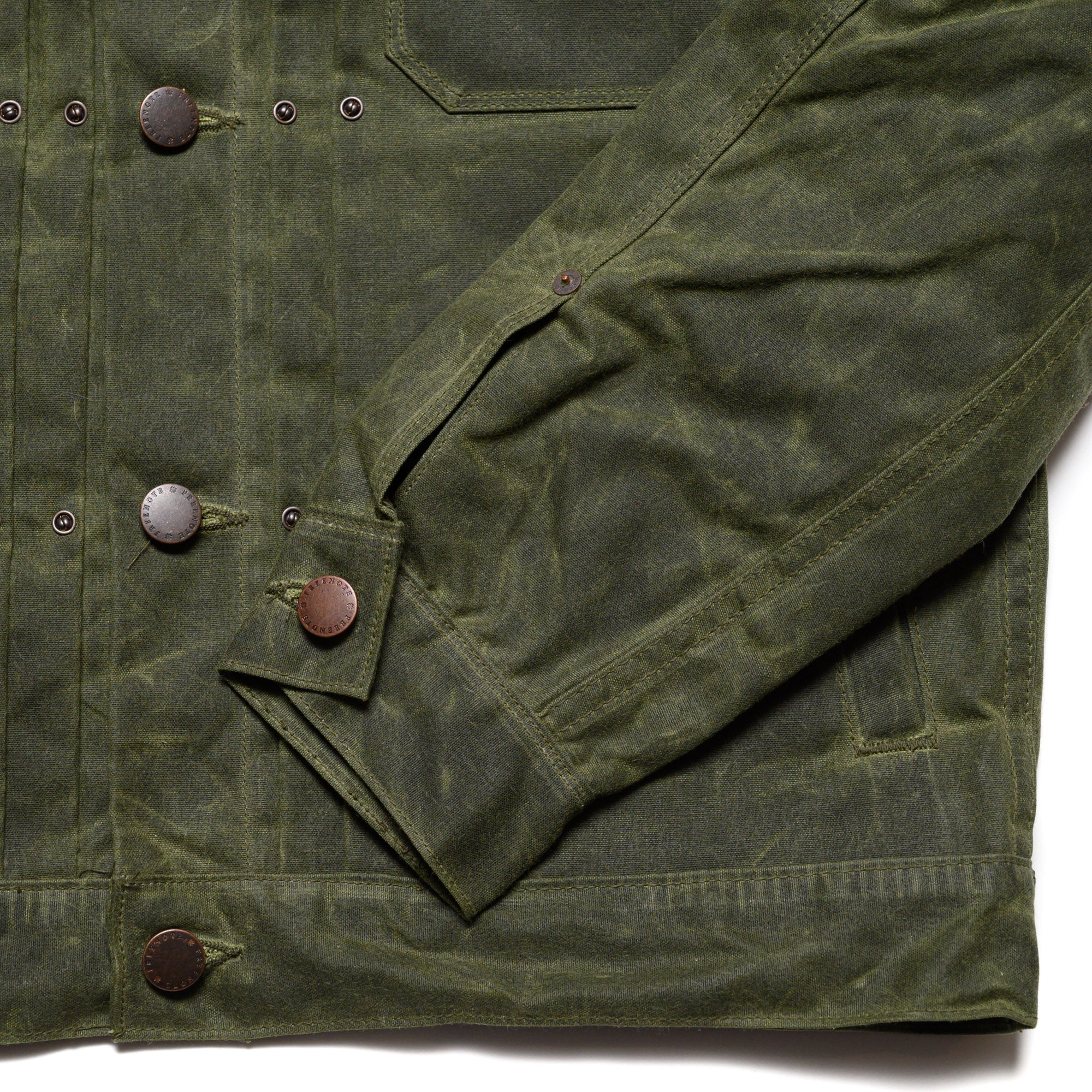 RJ-1 Riders Jacket Waxed Canvas - Olive (Olive Lining)