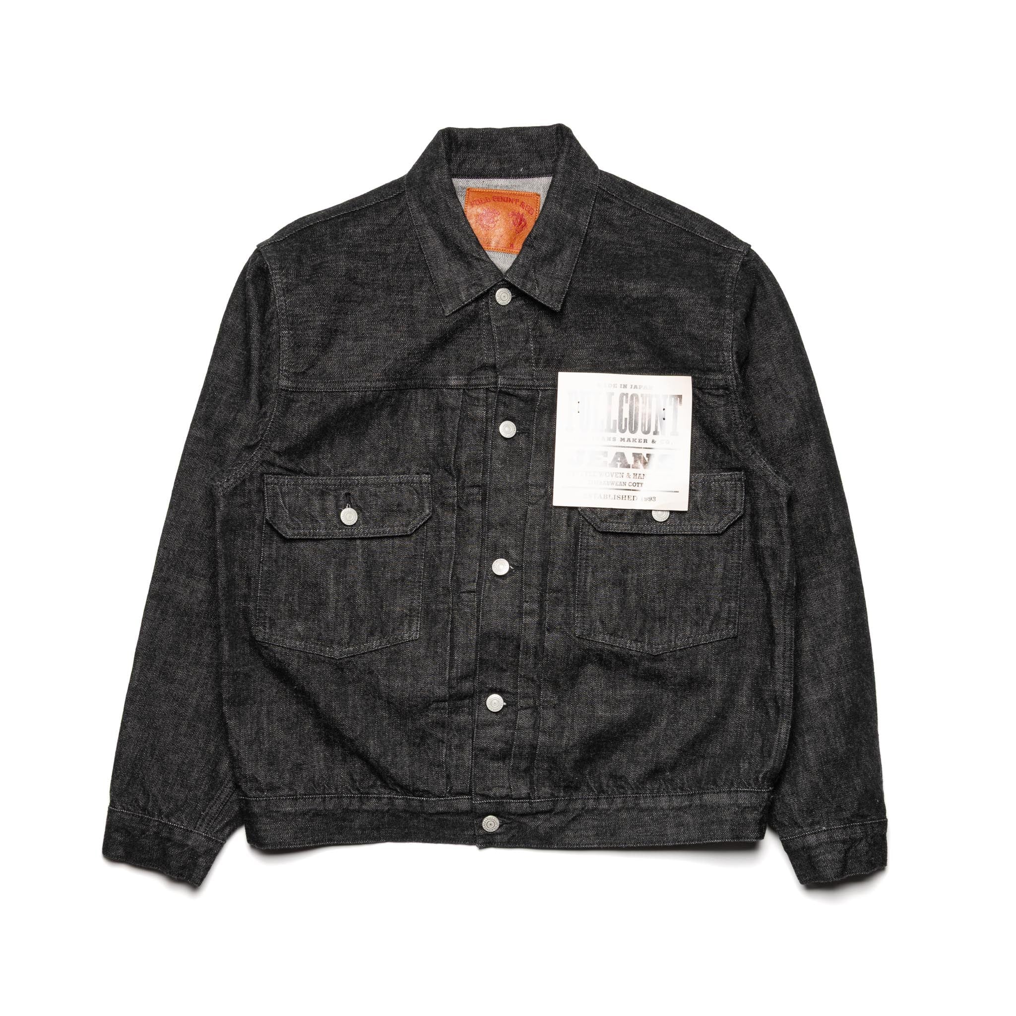2102BK Type2 Black Denim Jacket Black