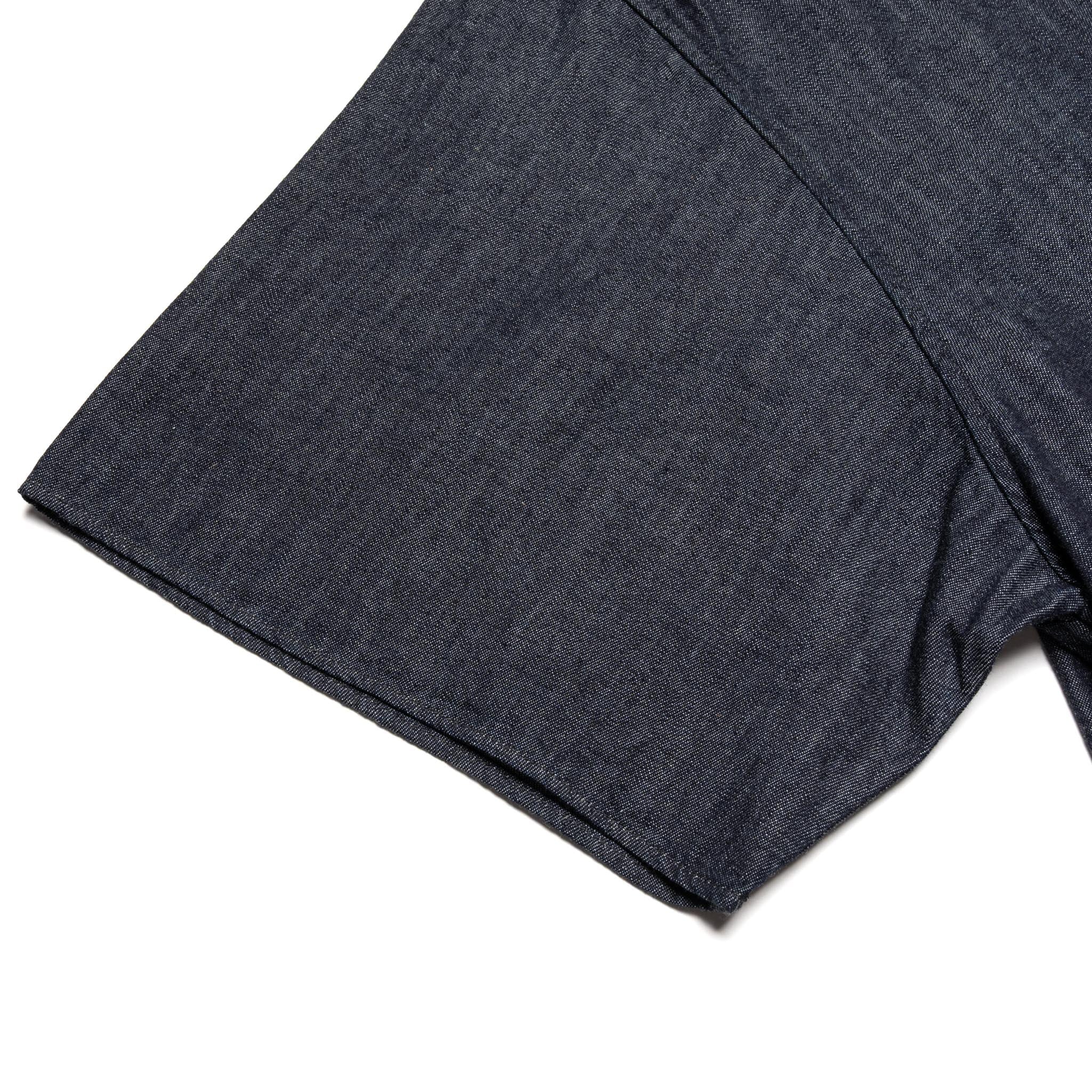 4100-2 Denim Open Collar S/S Shirt - Indigo