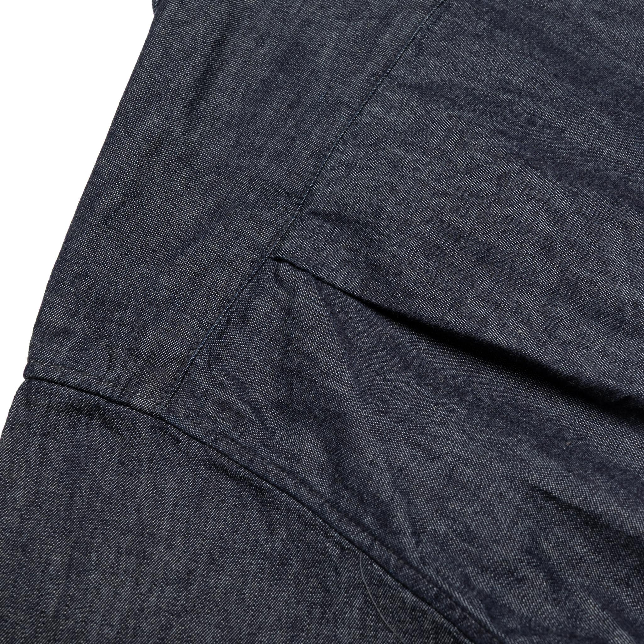 4100-2 Denim Open Collar S/S Shirt - Indigo