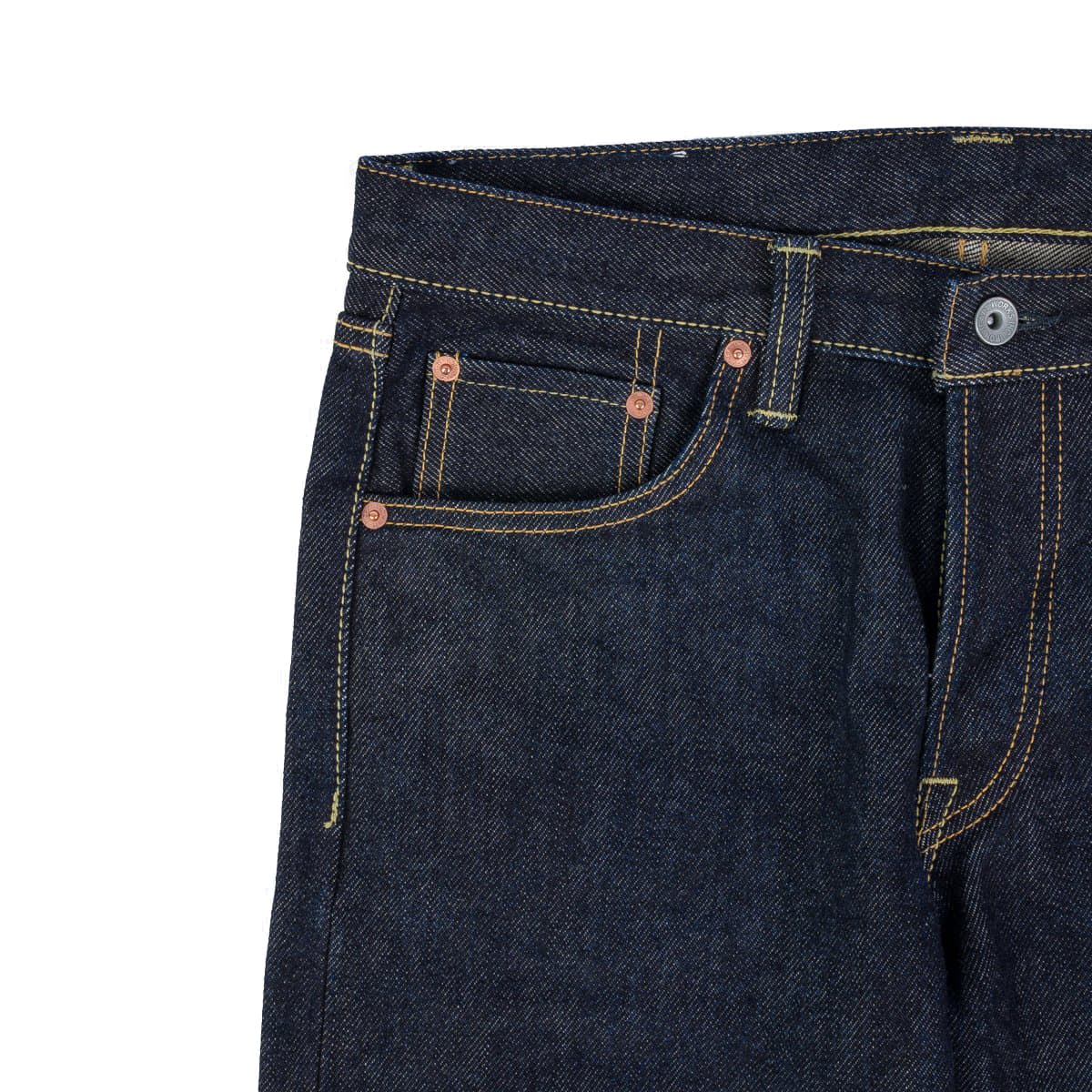 IH-777S 21oz Selvedge Denim Slim Tapered Cut Jeans - Indigo