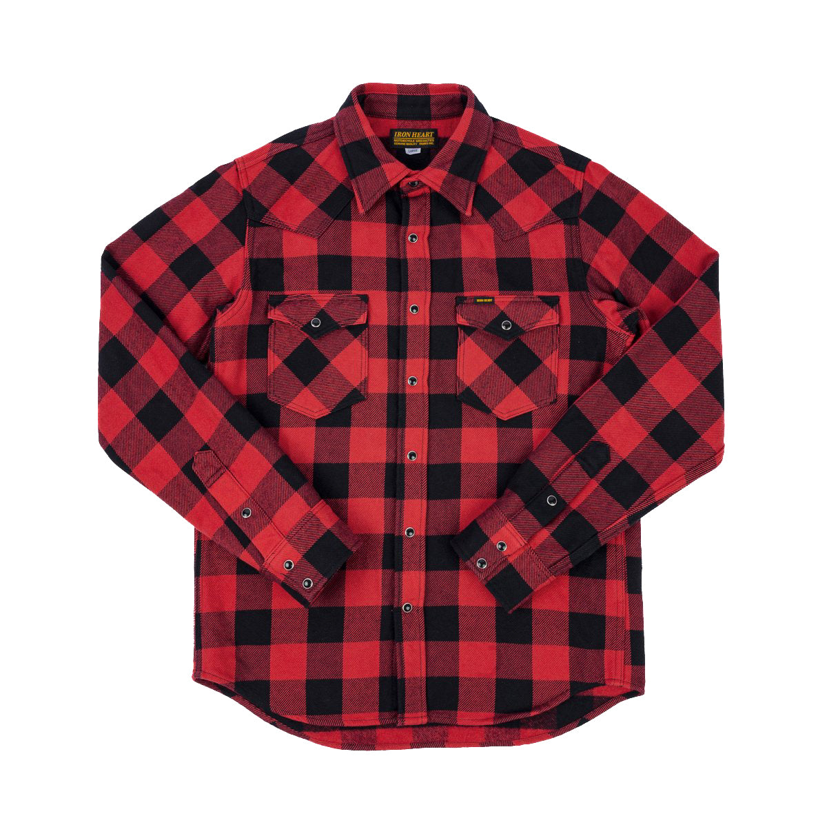 Iron Heart IHSH-232-RED Ultra Heavy Flannel Buffalo Check Western 