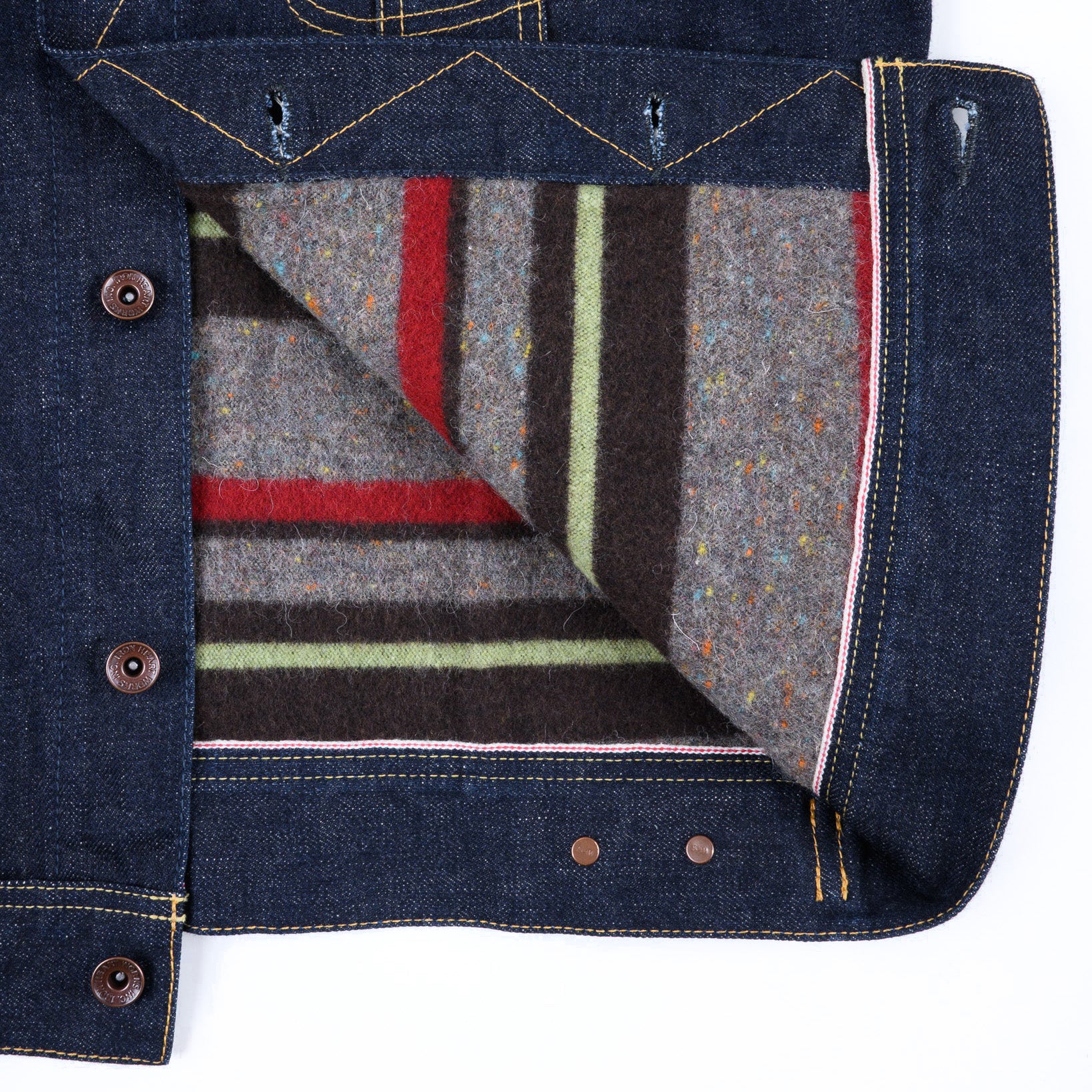 IH-101J-SR 18oz Selvedge Denim Storm Rider Jacket - Indigo
