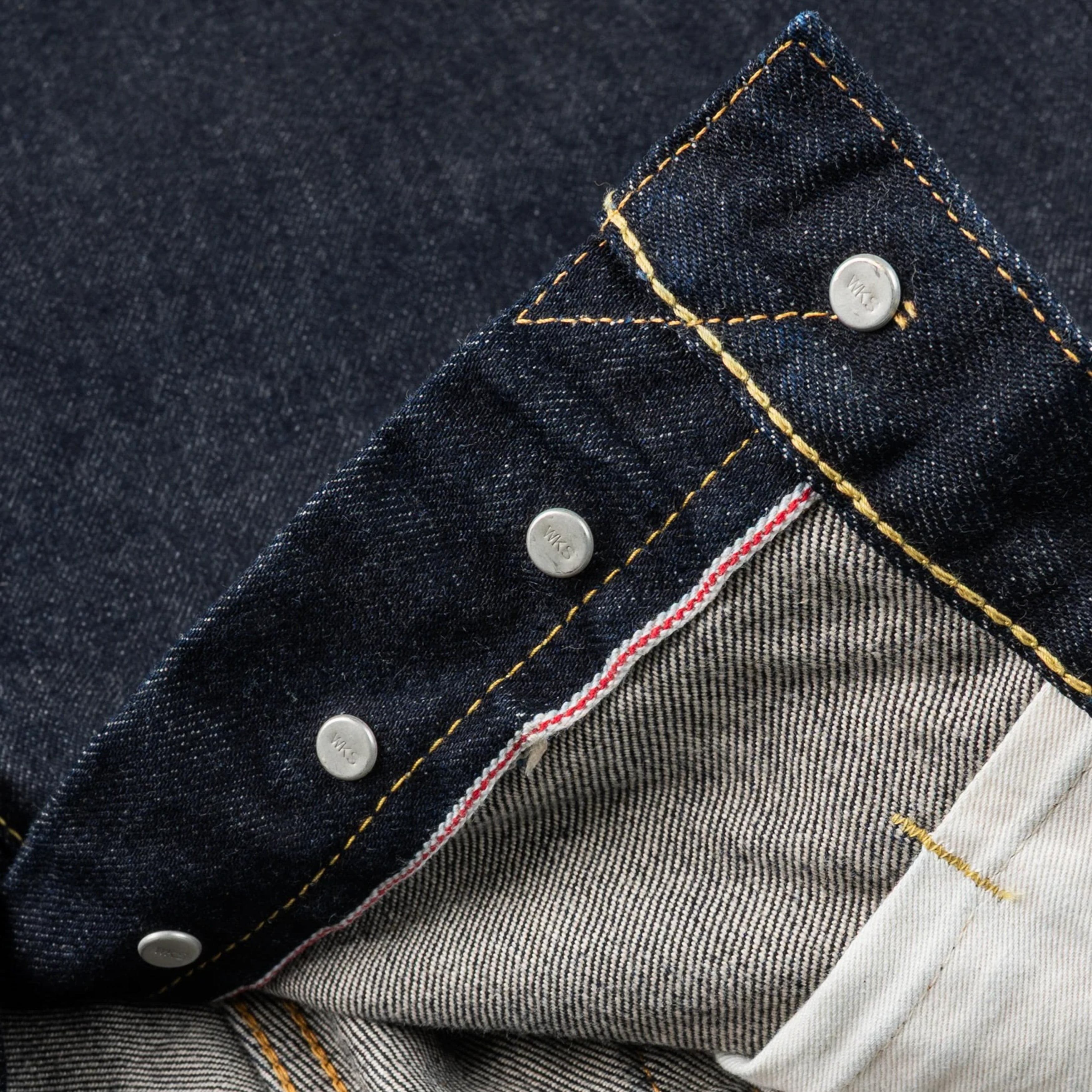 IH-1955S-142 14oz Selvedge Denim "1955" Vintage Tapered Cut Jeans - Indigo