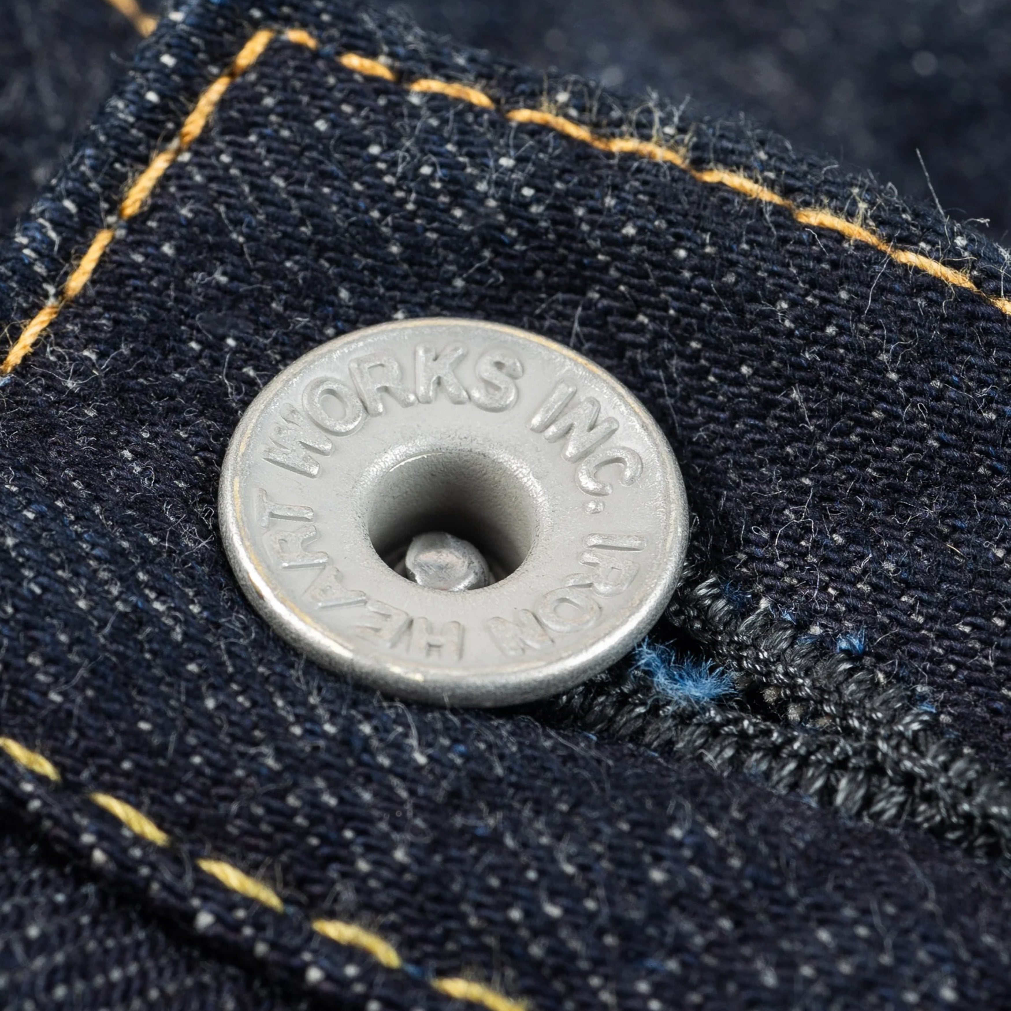 IH-1955S-142 14oz Selvedge Denim "1955" Vintage Tapered Cut Jeans - Indigo