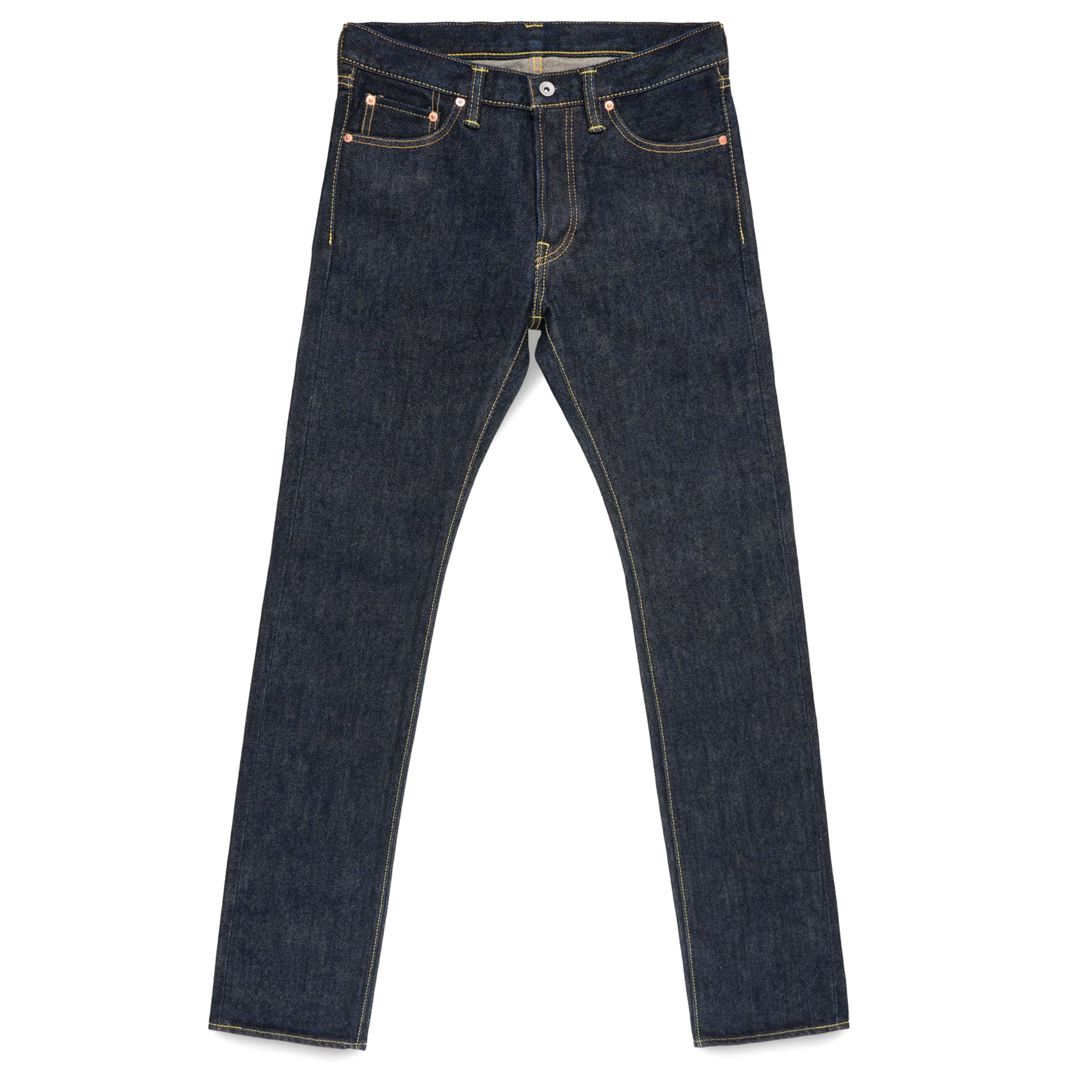 IH-555S-21 21oz Selvedge Denim Slim Cut Jeans - Indigo
