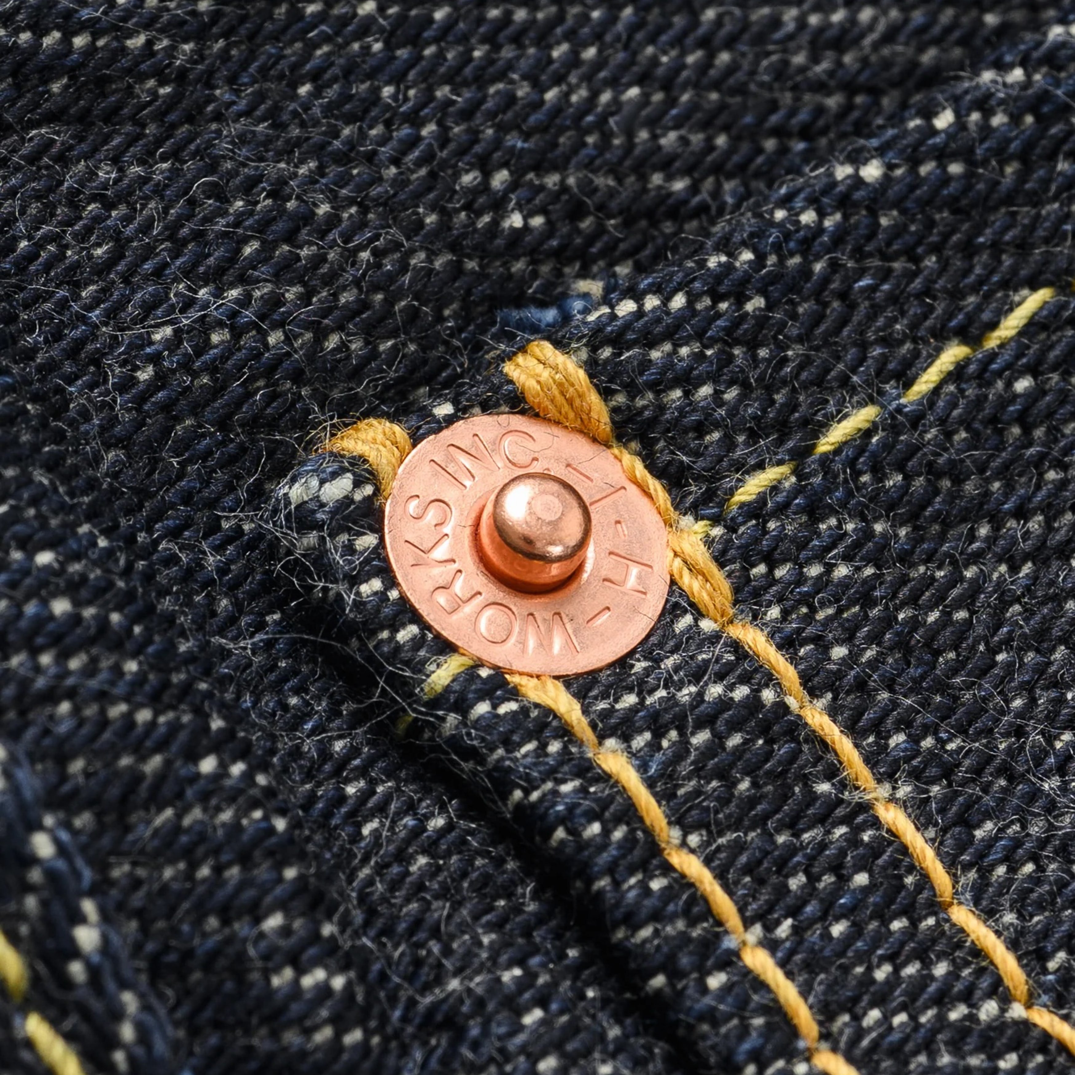 IH-555S-21 21oz Selvedge Denim Slim Cut Jeans - Indigo