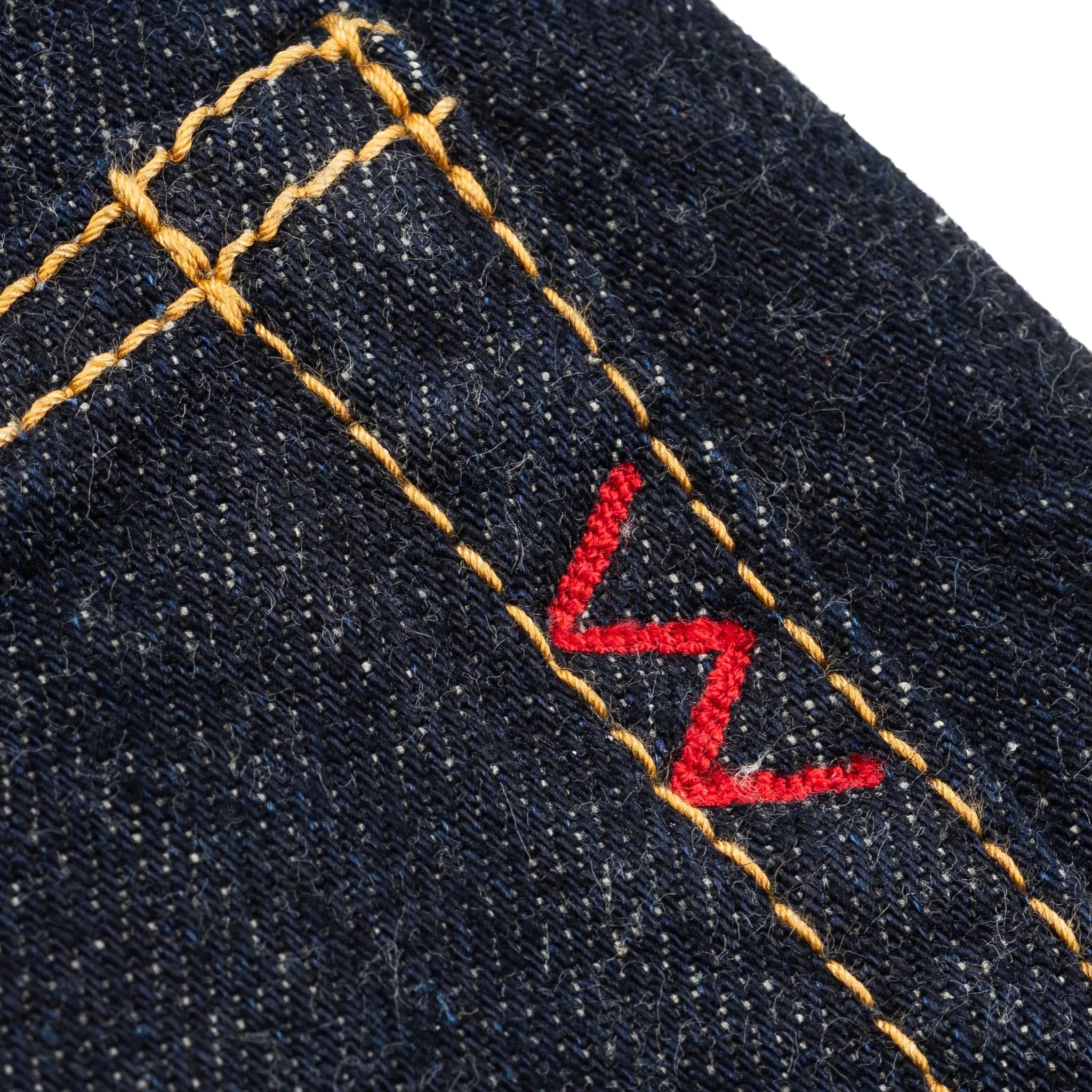 IH-634N 17oz Selvedge Denim Straight Cut Jeans - Natural Indigo