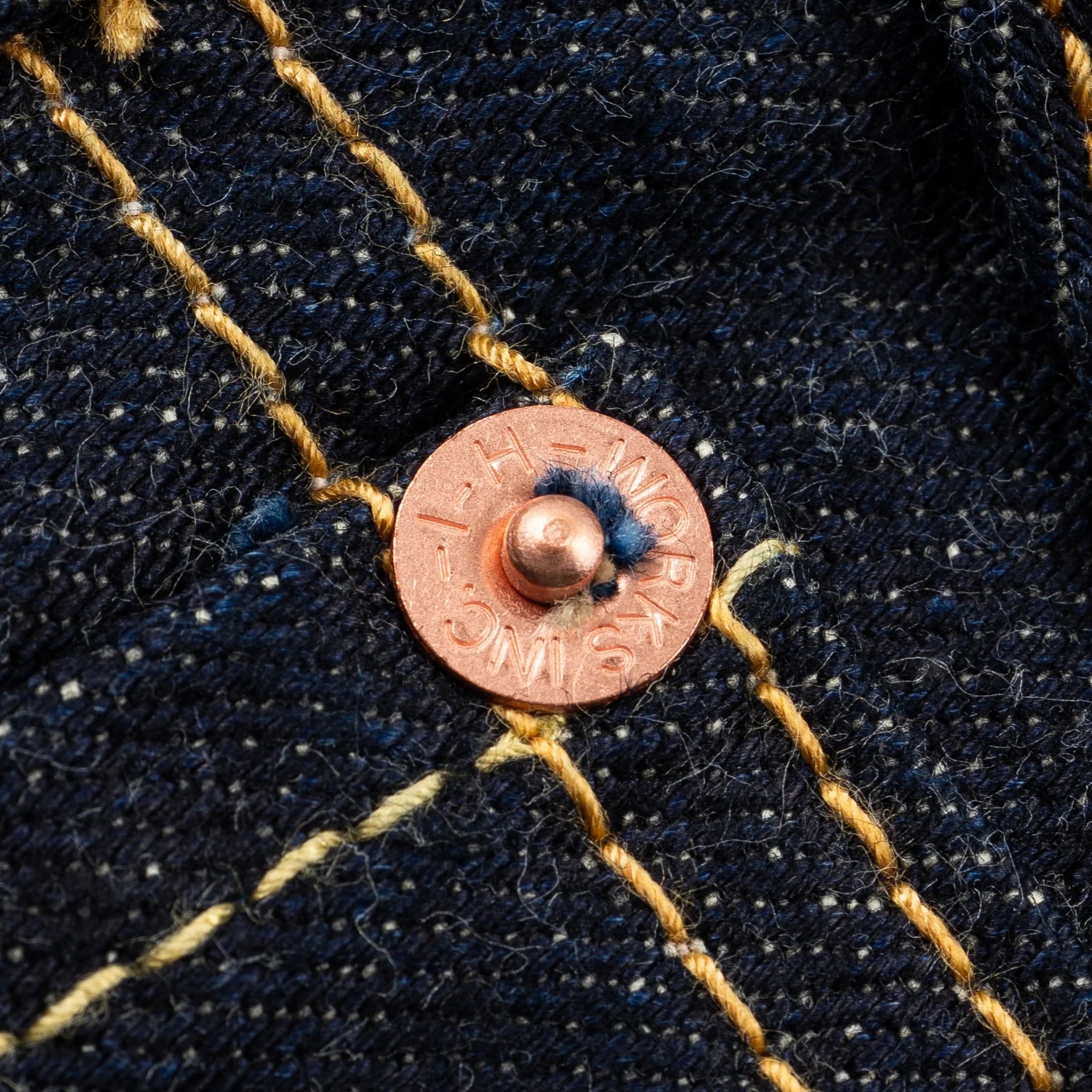 IH-634N 17oz Selvedge Denim Straight Cut Jeans - Natural Indigo