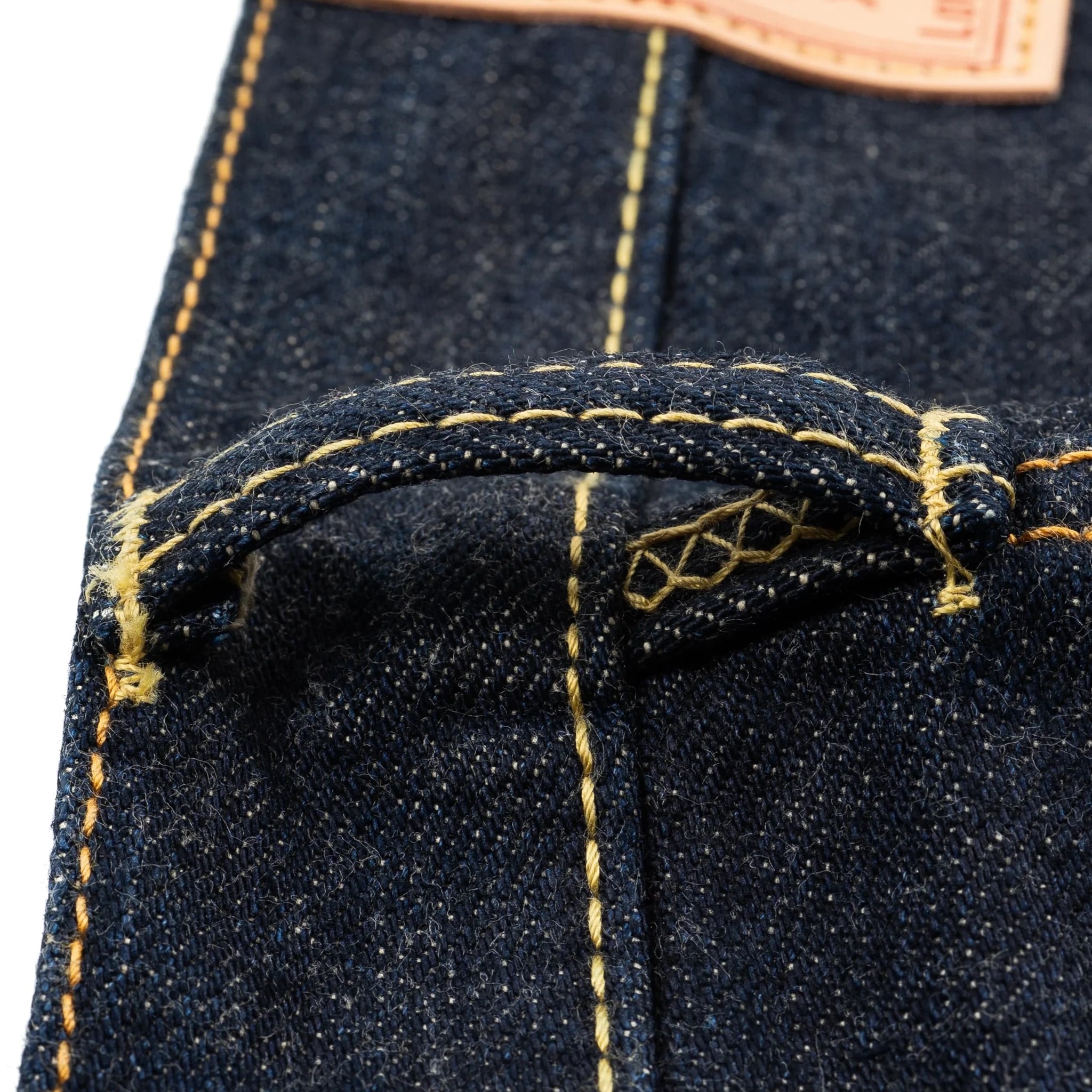 IH-634N 17oz Selvedge Denim Straight Cut Jeans - Natural Indigo