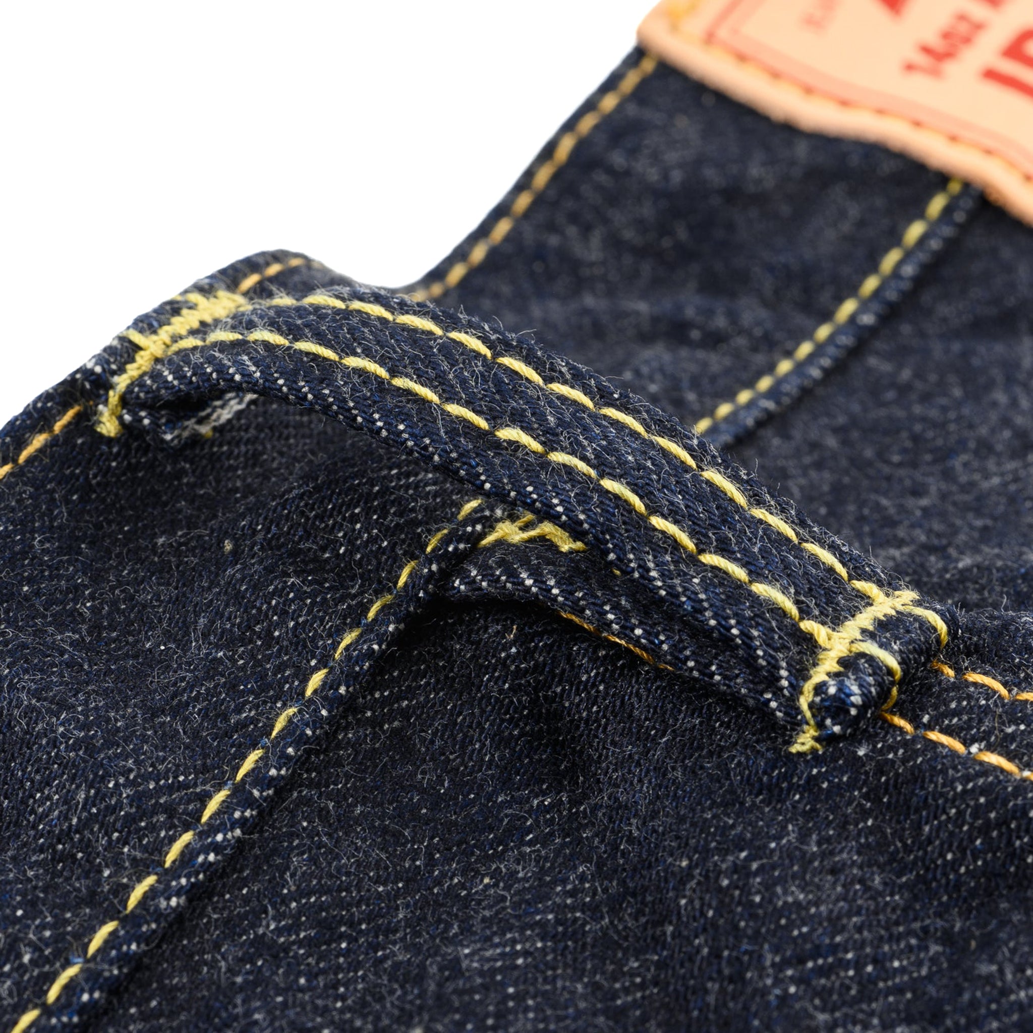 IH-777S-142 14oz Selvedge Denim Slim Tapered Cut Jeans - Indigo